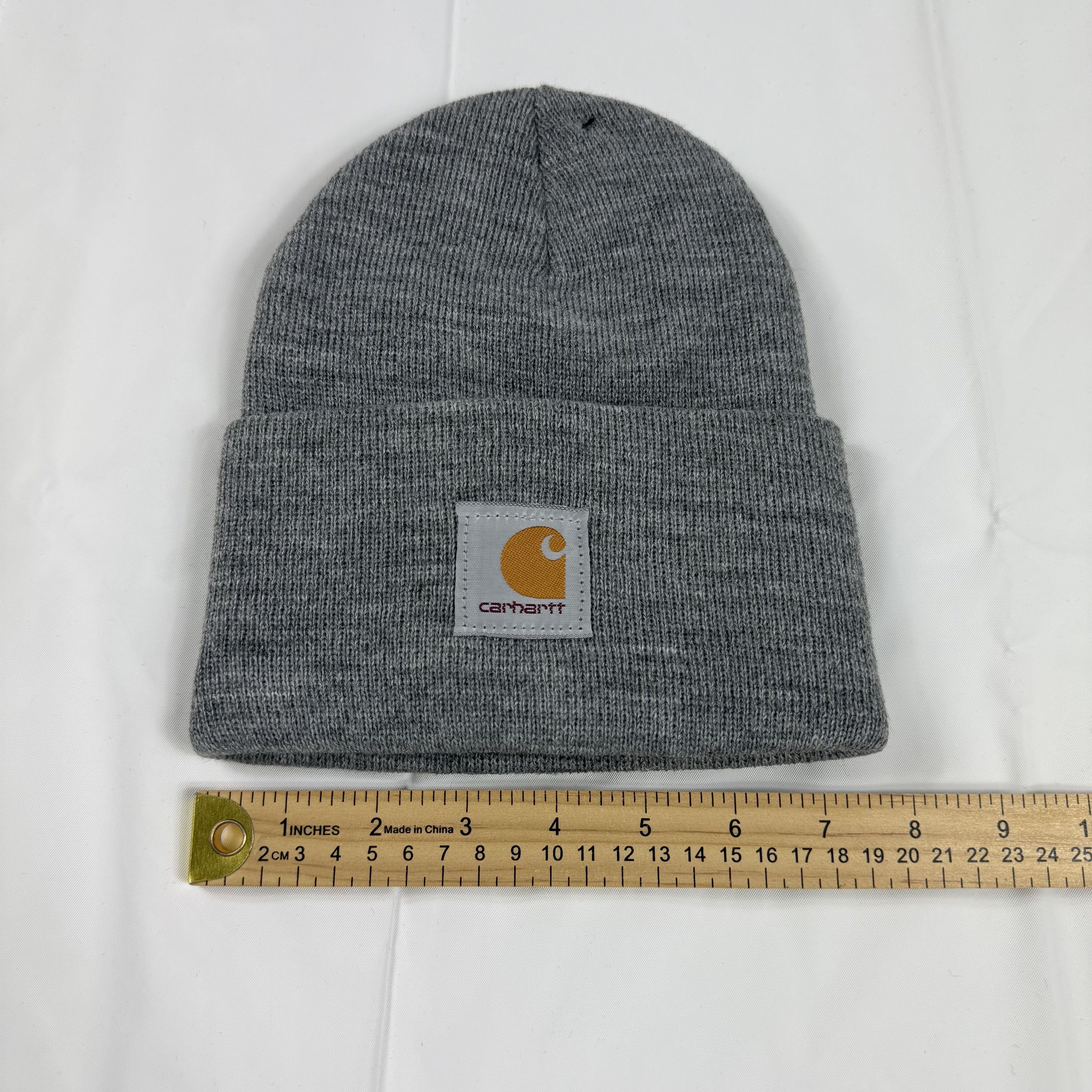 Carhartt Carhartt A18 Heather Gray Acrylic Watch Hat Beanie Logo Size ONE SIZE - 8 Thumbnail