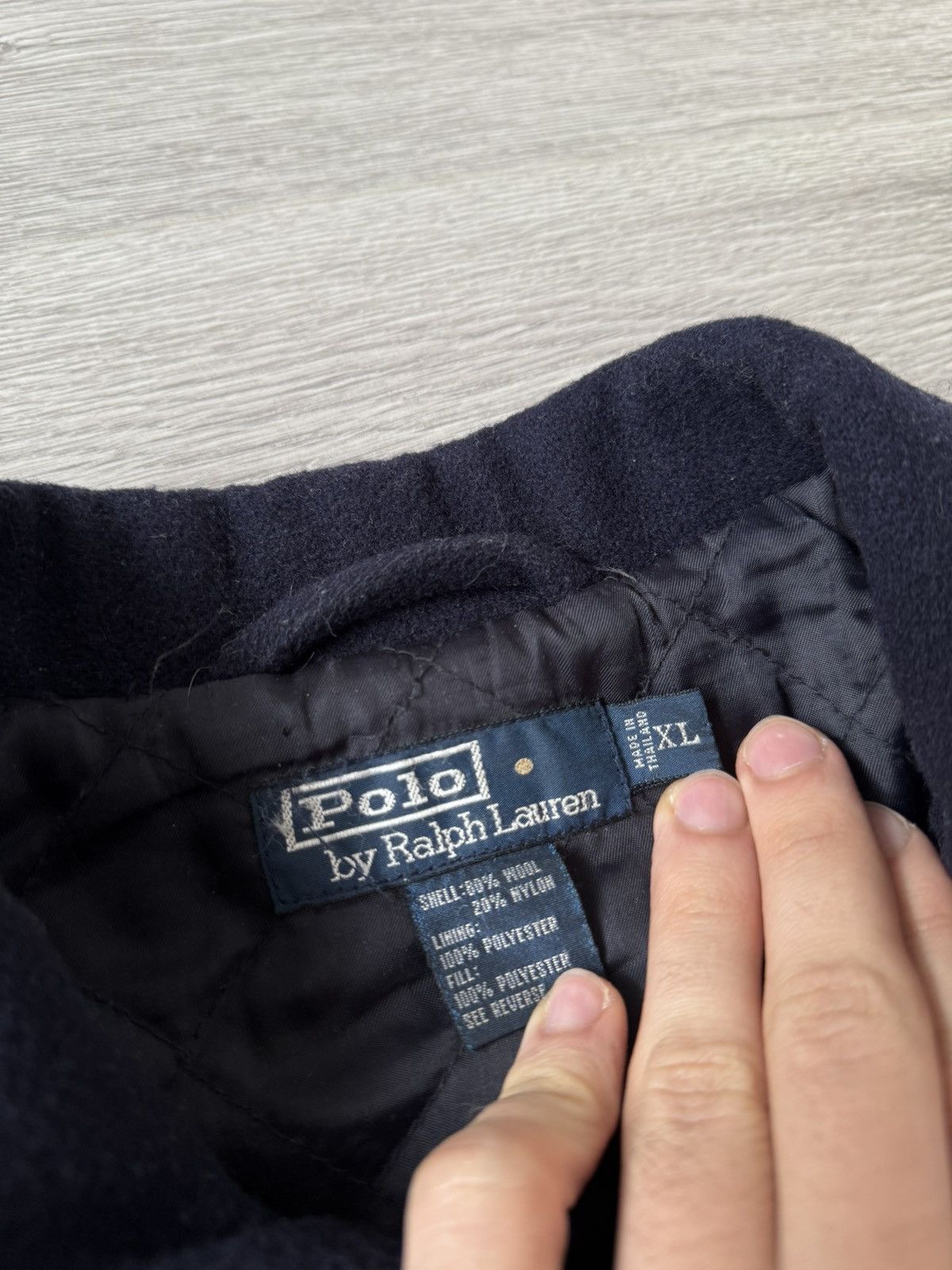 Polo Ralph Lauren Navy wool vintage Ralph Lauren coat, size XL Size US XL / EU 56 / 4 - 6 Thumbnail
