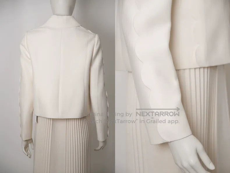 Valentino Valentino Lace silk wool blazer Size S / US 4 / IT 40 - 8 Thumbnail