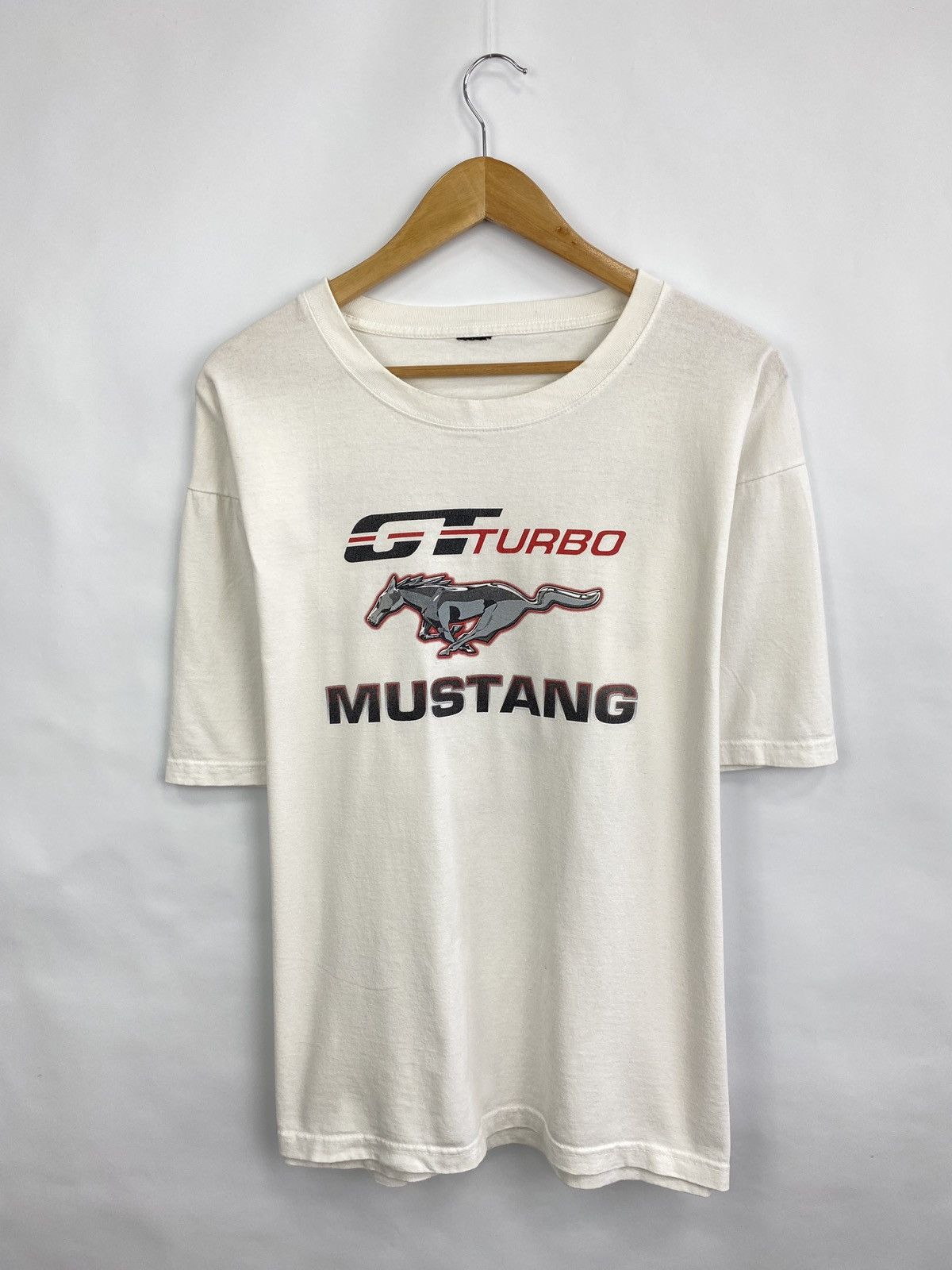 Mustang 🇺🇸 Vintage 90s Mustang GT Turbo Racing tee rare retro hype Size US XL / EU 56 / 4 - 5 Thumbnail