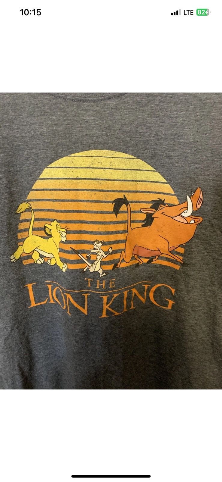 Disney Disney the lion king nens sz XL t shirt gray Size US XL / EU 56 / 4 - 1 Thumbnail
