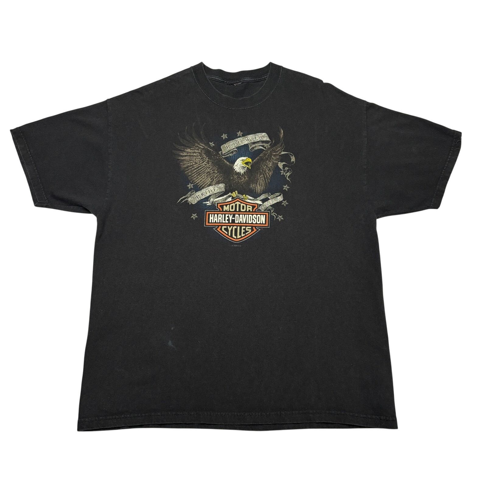 Harley Davidson Harley Davidson Buffalo New York Eagle T Shirt Men's 23x30.5 Size US XL / EU 56 / 4 - 1 Thumbnail