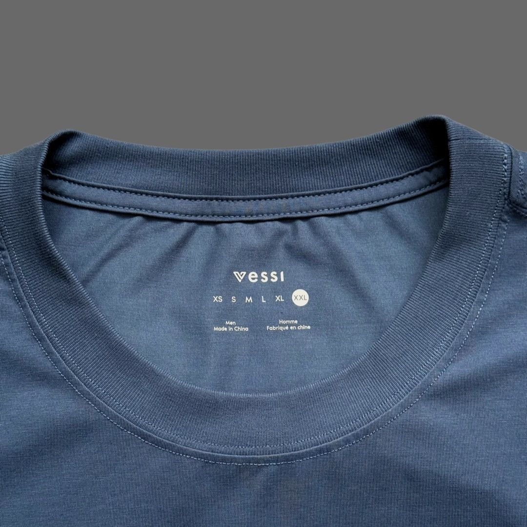 Vessi Vessi Twill Men's The Base T-Shirt Blue XXL NWT Size US XXL / EU 58 / 5 - 2 Thumbnail