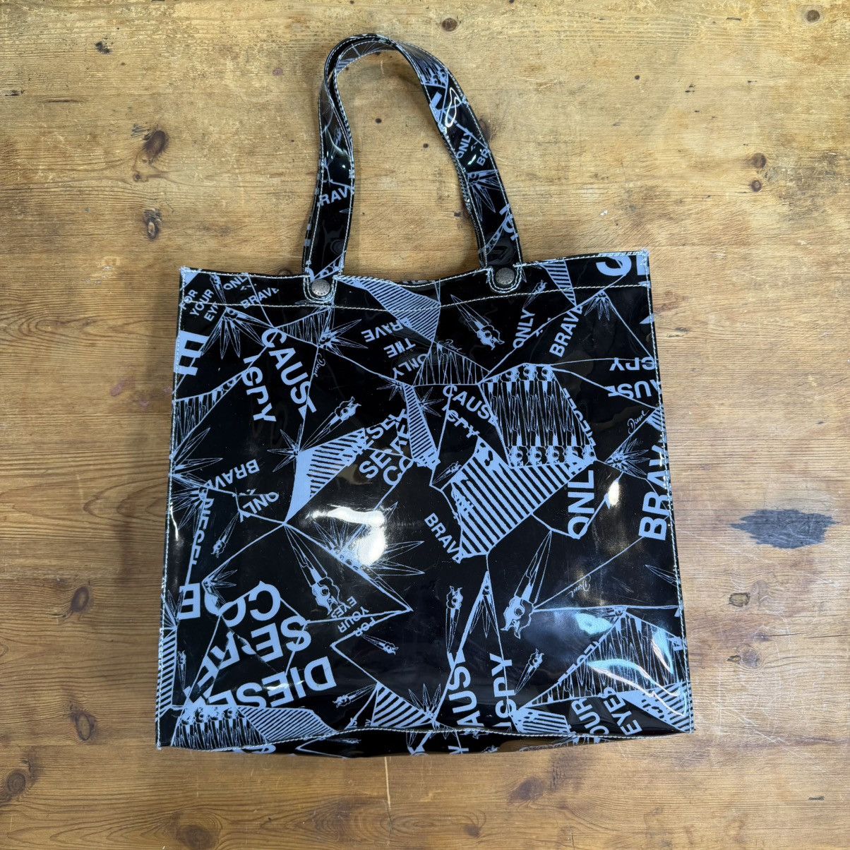 Diesel Diesel Only The Brave Coated PVC Printed Tote Bag Size ONE SIZE - 2 Thumbnail