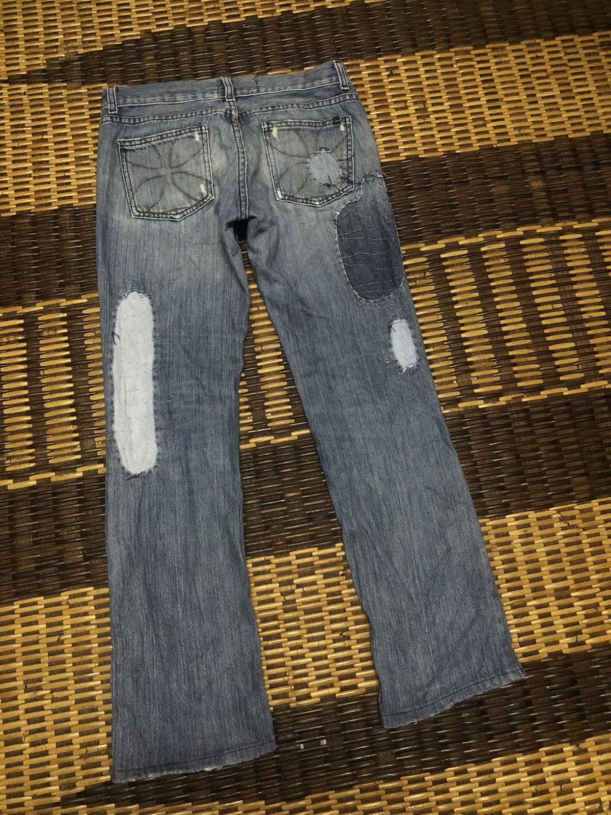 Designer × Vintage VINTAGE HABITUAL WITH PROJECT ALABAMA PATCHWORK JEANS Size 29" - 21 Thumbnail