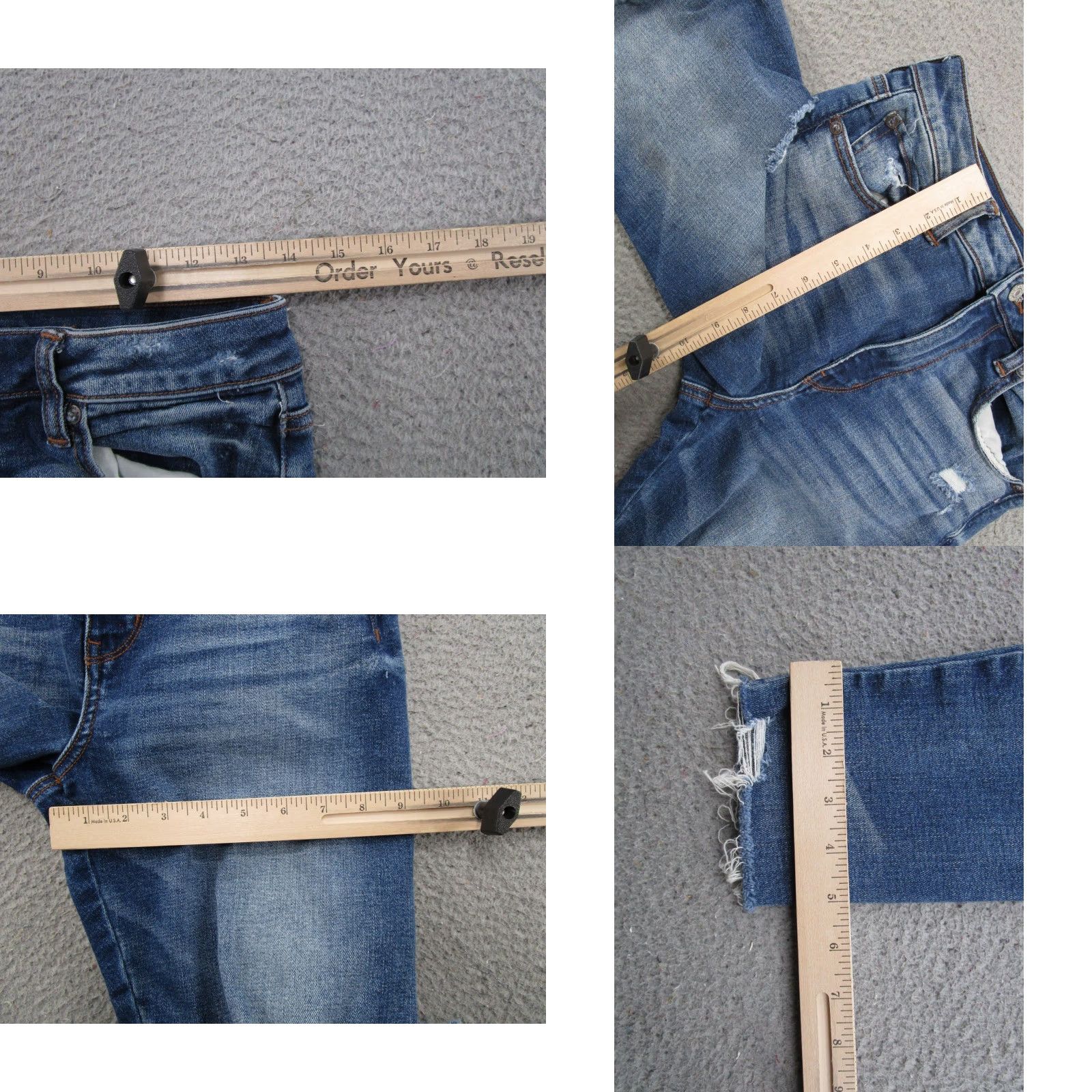 American Eagle Outfitters American Eagle Outfitters Jegging Jeans Distressed High Rise 8 Blue Denim Women Fashion 5-Pocket Stretch - dx Size 30" / US 8 / IT 44 - 8 Thumbnail