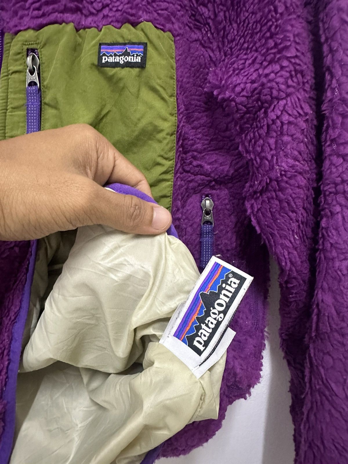 Patagonia × Vintage Vintage Patagonia colour blok fleece Size S / US 4 / IT 40 - 7 Thumbnail