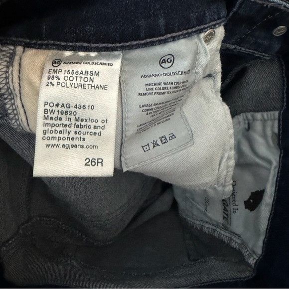 Anthropologie Adriano Goldschmied High Rise Stevie Ankle High Rise Sz 26 Size 26" / US 2 / IT 38 - 12 Thumbnail