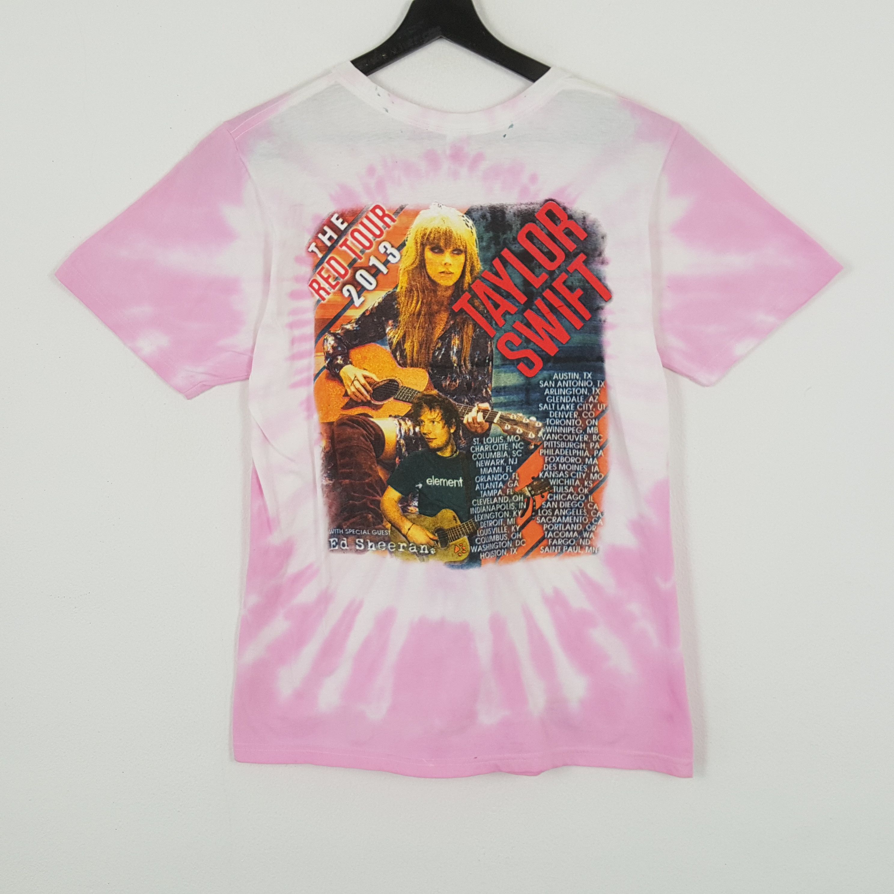 Vintage TAYLOR SWIFT Ed Sheeran The Red Tour 2013 Tshirt | Grailed