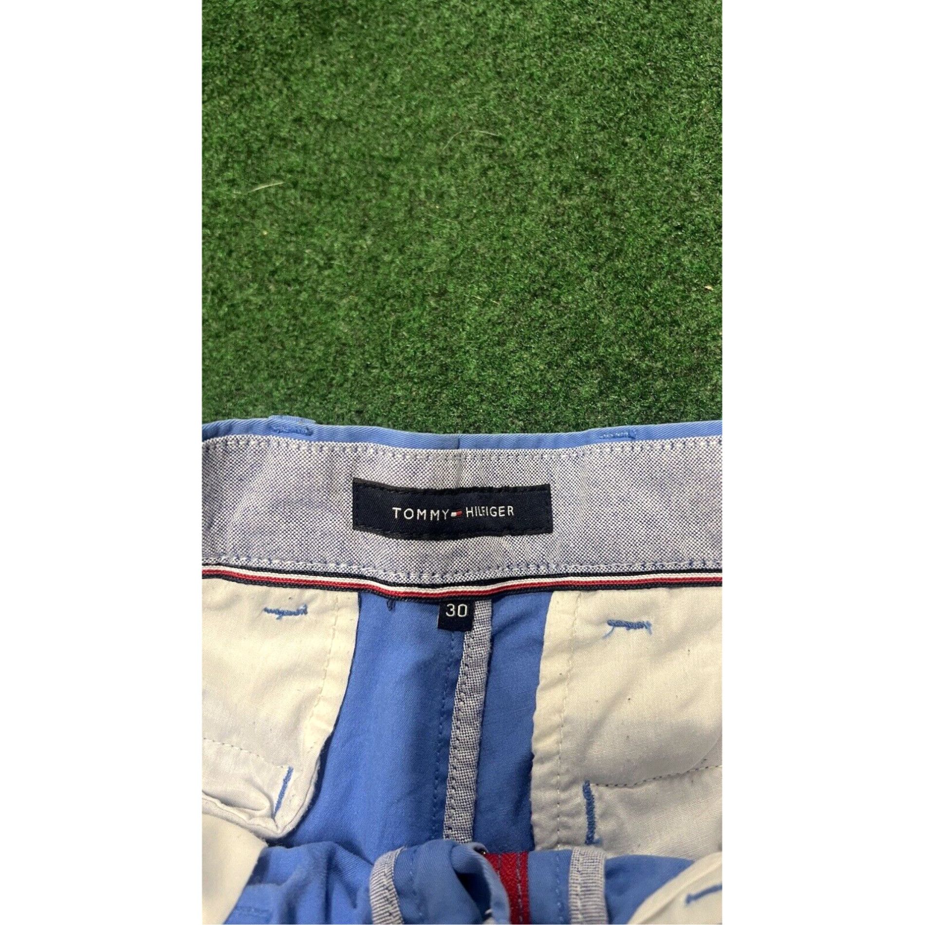 Tommy Hilfiger TOMMY HILFIGER Blue Flat Front Chino Cotton Shorts Size Men's Size 30 Size US 30 / EU 46 - 3 Thumbnail