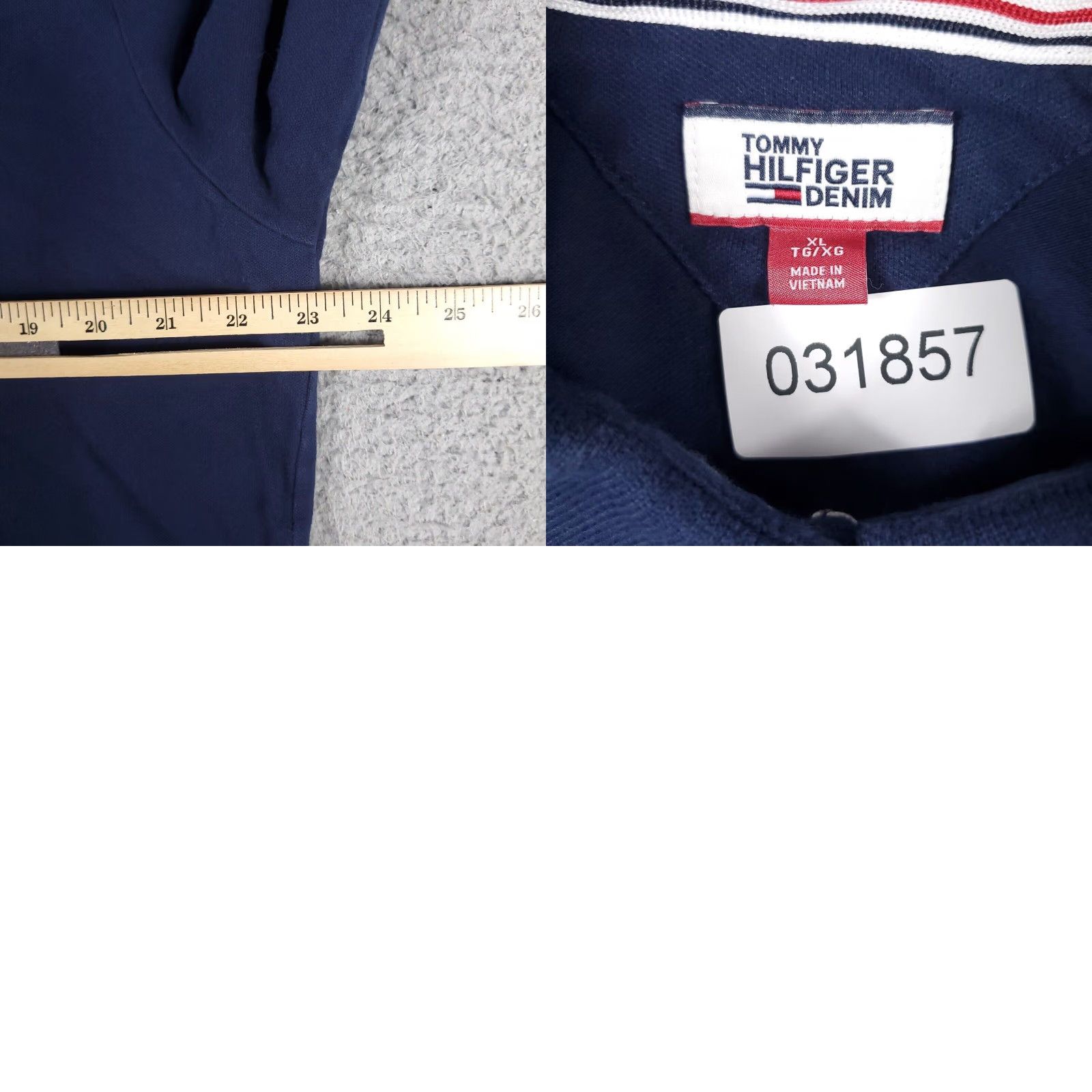 Tommy Hilfiger Tommy Hilfiger Polo Womens XL Extra Large Blue Crop Top Long Sleeve Size XL / US 12-14 / IT 48-50 - 8 Thumbnail