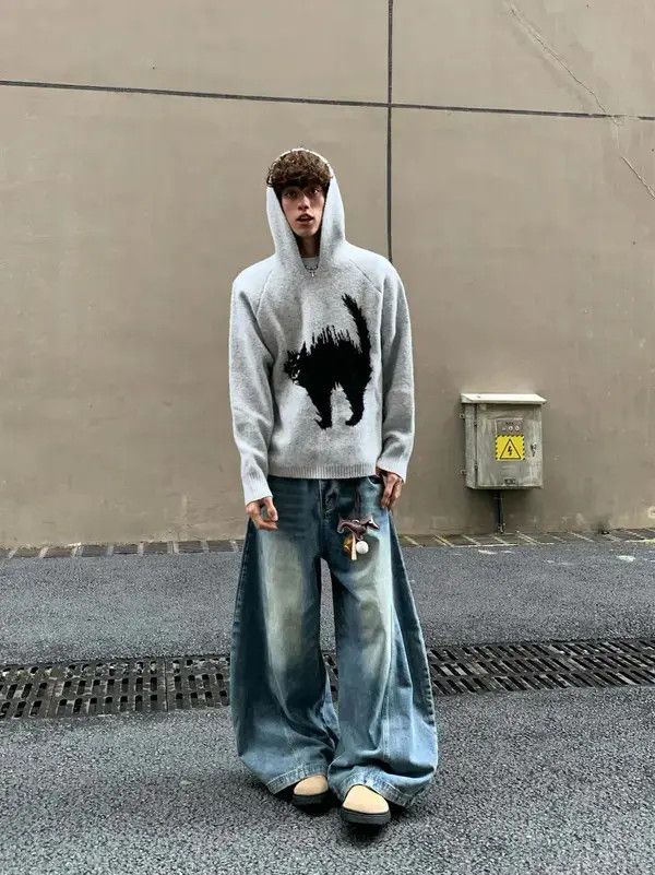 Other Kawashima x Reiya Cat Knit Hoodie Size US L / EU 52-54 / 3 - 1 Thumbnail