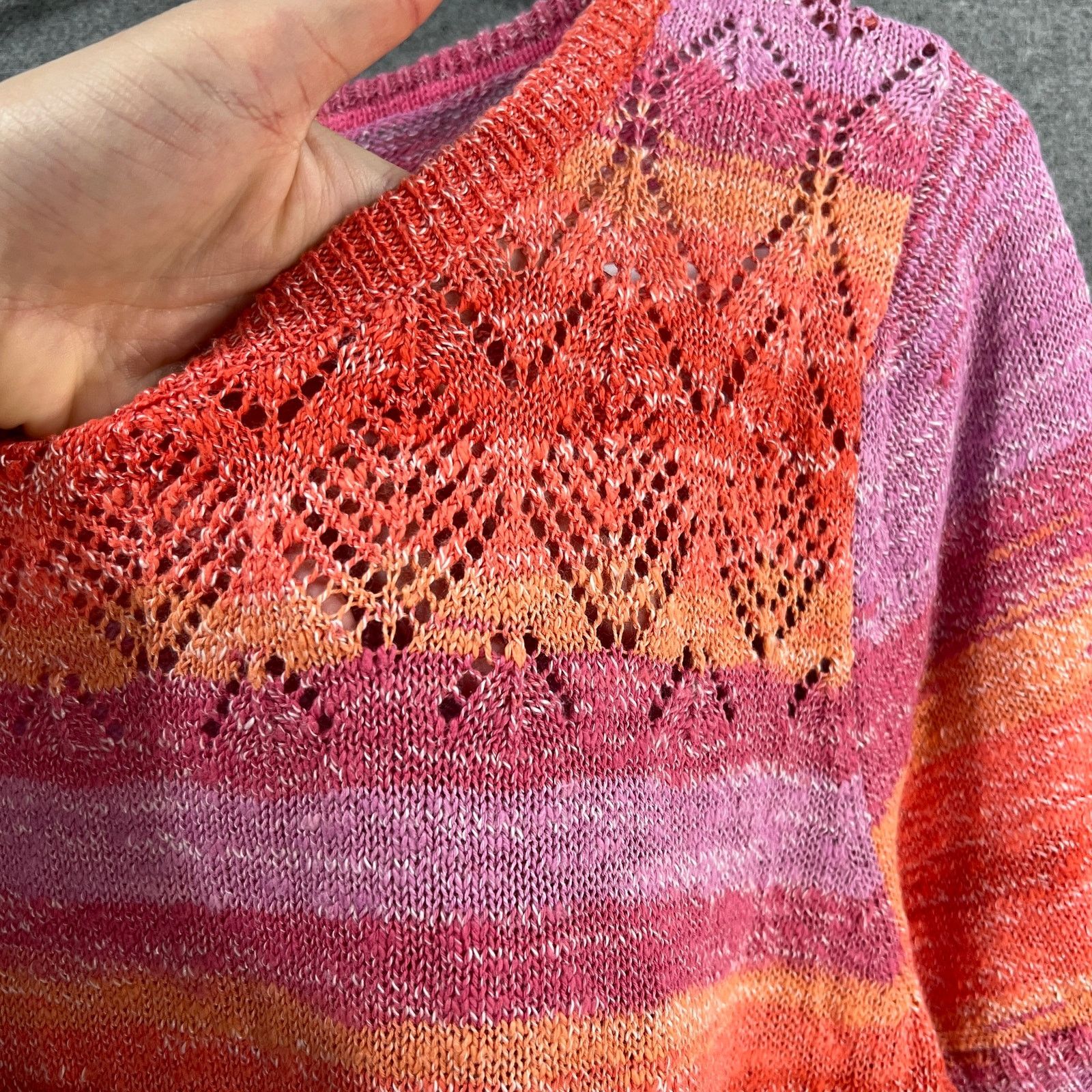 Other Isaac Mizrahi Live! Space Due Boat Neck Sweater Pink Medium Size M / US 6-8 / IT 42-44 - 9 Thumbnail