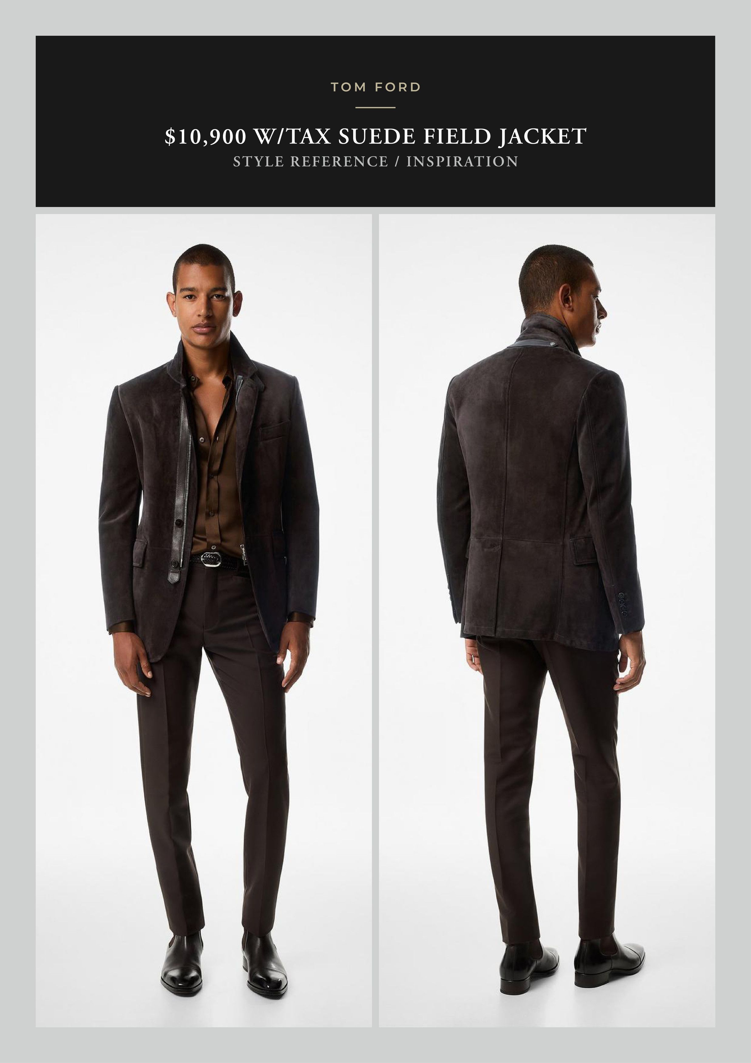 Tom Ford A Menswear Grail $10-$14K Rare Coveted Suede Leather Jacket Size US M / EU 48-50 / 2 - 10 Thumbnail