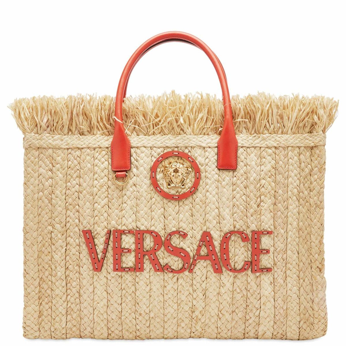 Versace o1y0226 Size : OS / Logo Tote Bag in Beige Size ONE SIZE - 1 Thumbnail