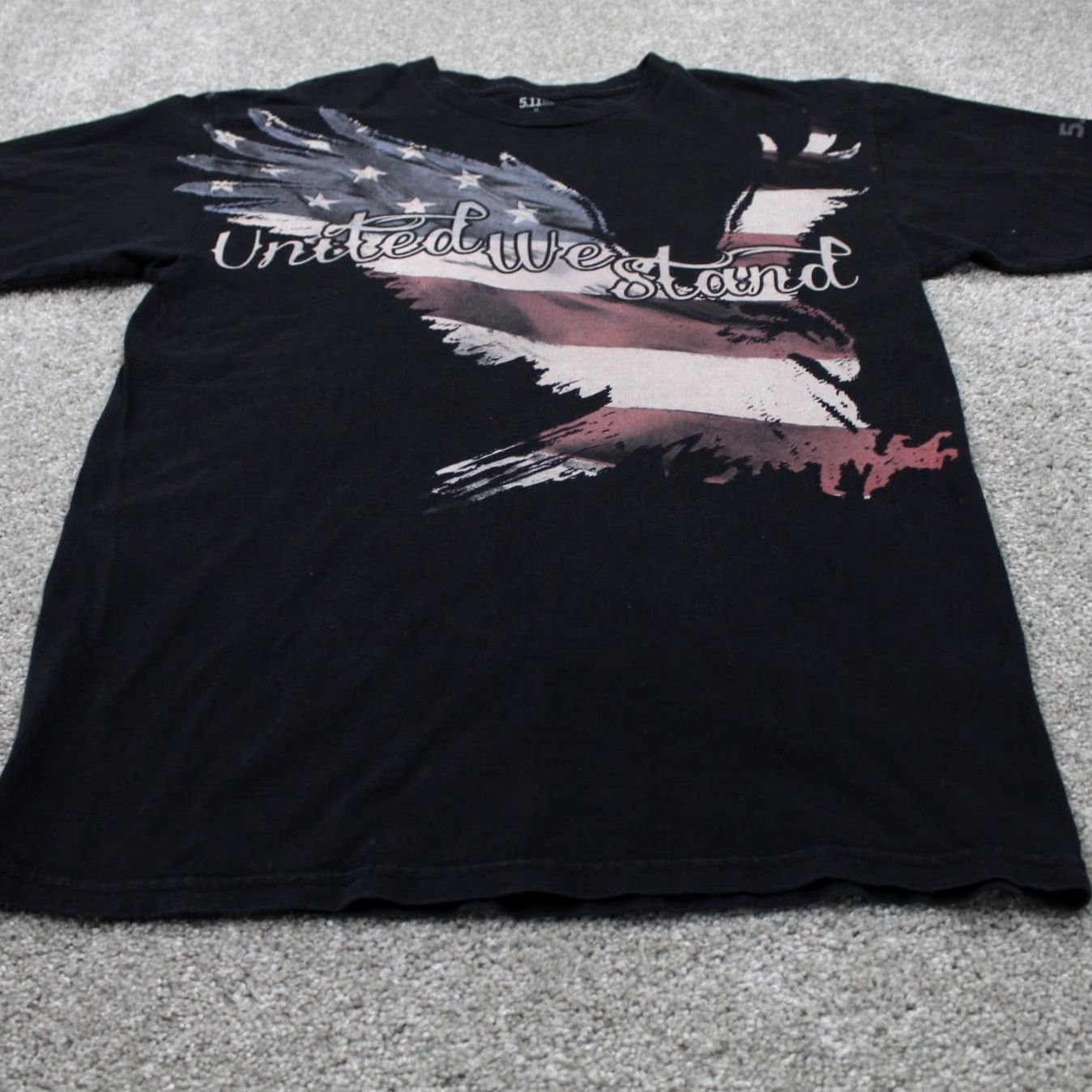 Vintage 5.11 Tactical Shirt Mens Medium Black United We Stand 100% Cotton S/S Pullover Size US M / EU 48-50 / 2 - 2 Thumbnail