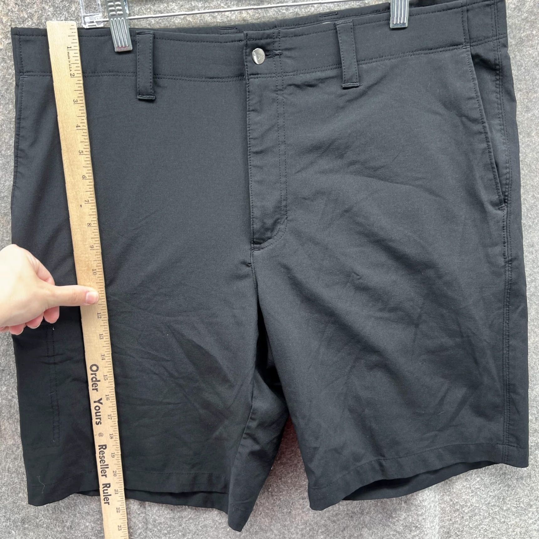 Callaway Callaway Shorts Men 38 Black Chino Flat Front Casual Polyester Outdoors Golf Size US 38 / EU 54 - 5 Thumbnail