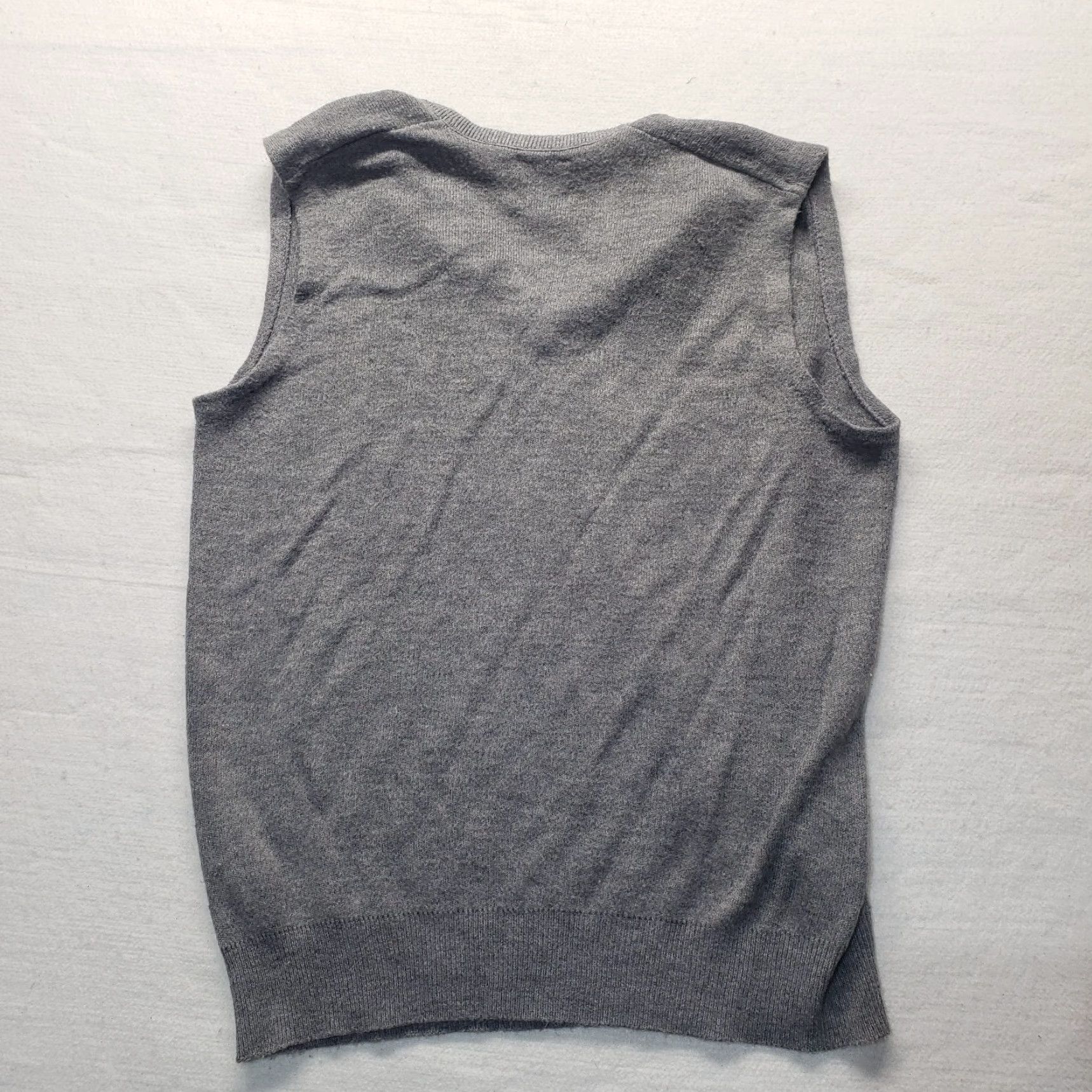 Vintage VINTAGE Robert Bruce Men’s Sweater Vest Pullover Medium Gray Solid 90s Size US M / EU 48-50 / 2 - 6 Thumbnail