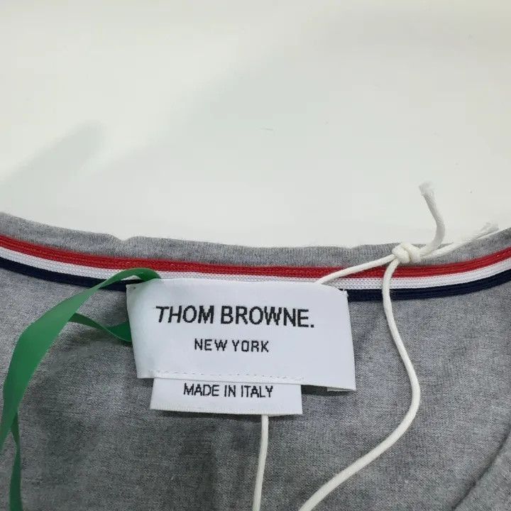 Thom Browne Thom Browne Gray Short Sleeve T-Shirt -2507 Size US S / EU 44-46 / 1 - 1 Thumbnail