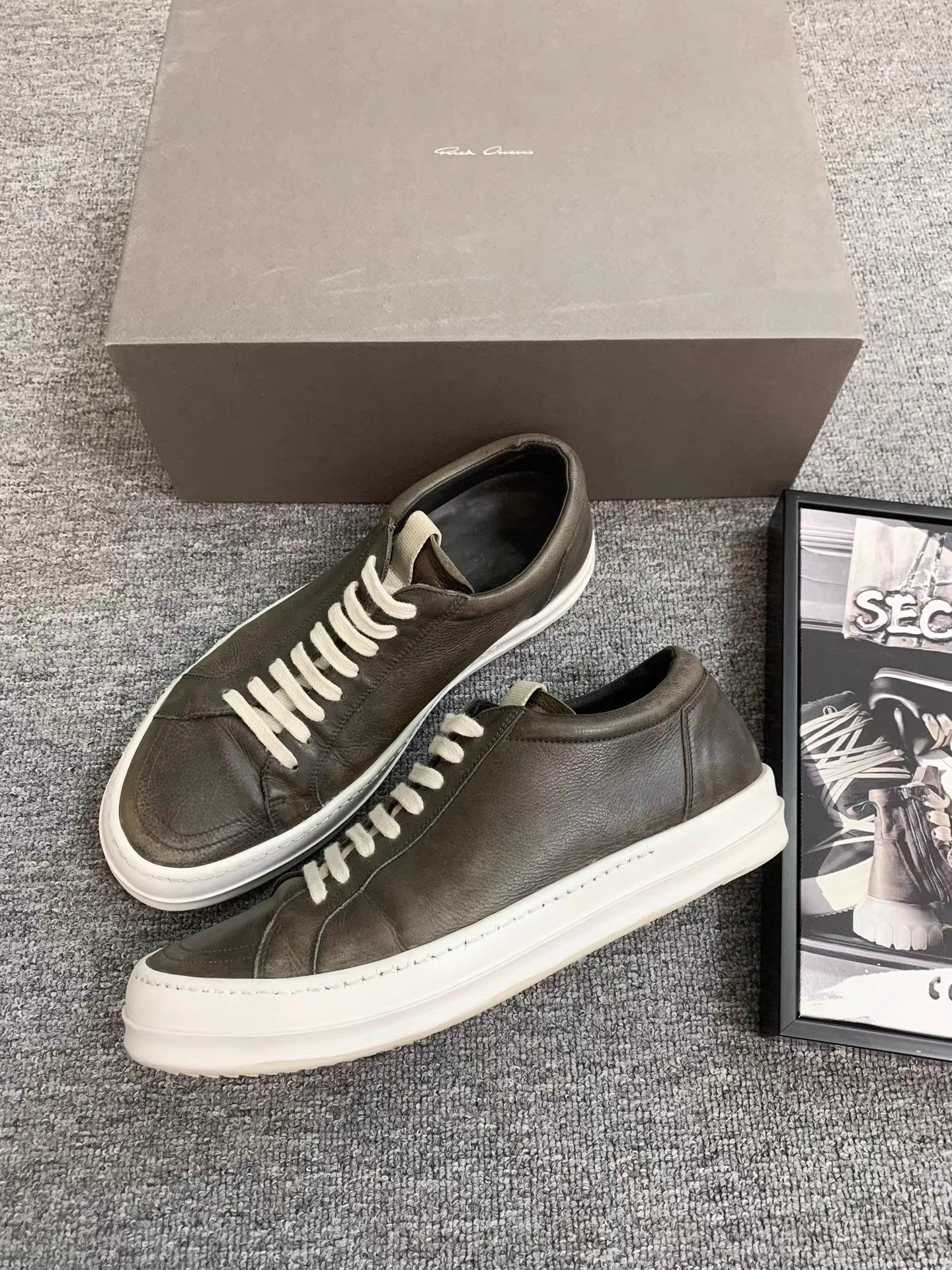 Rick Owens Rick Owens 20FW Mainline Vintage Low "Vans" K34 Size US 10 / EU 43 - 1 Thumbnail