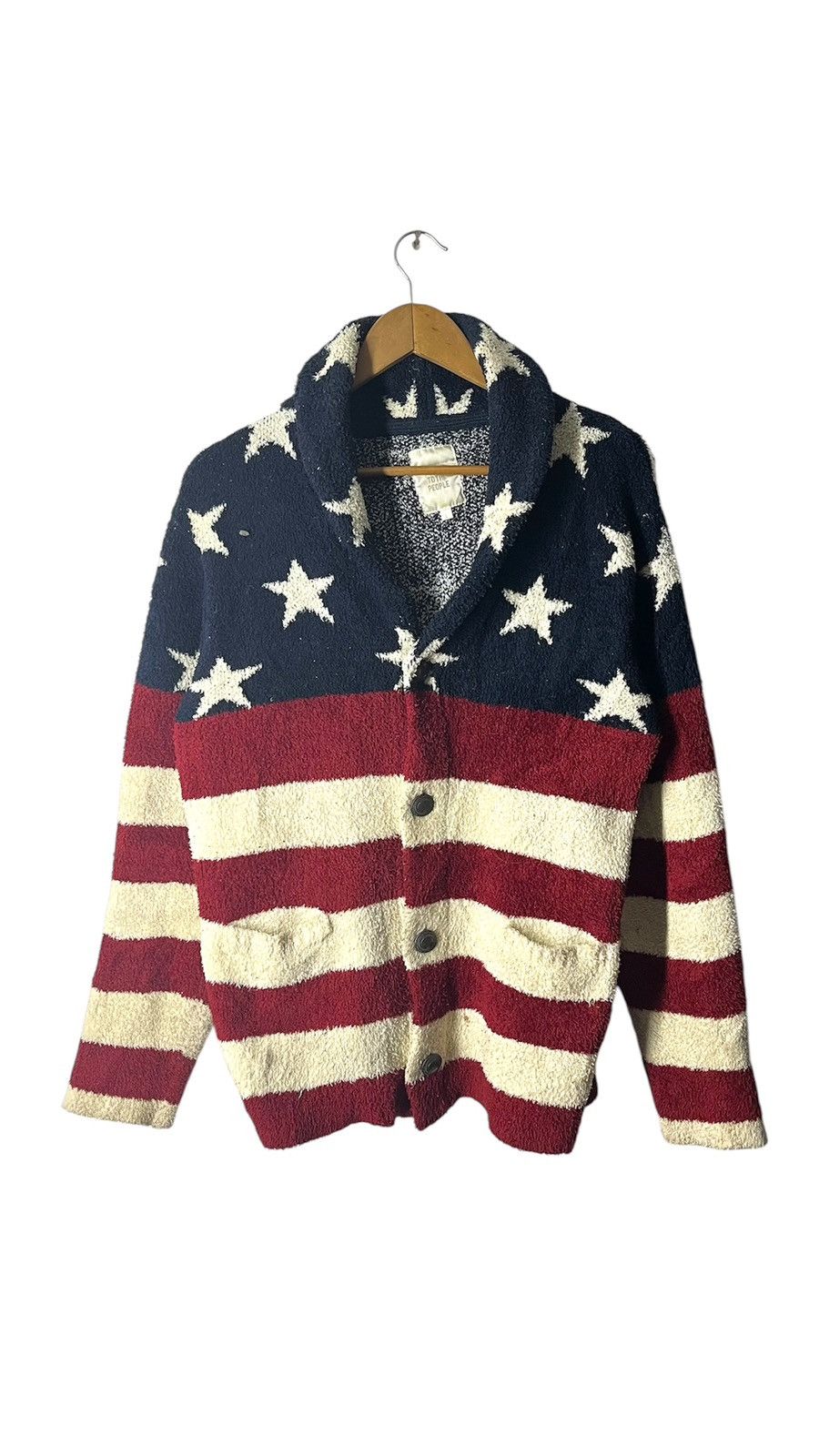 Japanese Brand POWER TO THE PEOPLE U.S.A FLAG JACKET Size US M / EU 48-50 / 2 - 1 Thumbnail