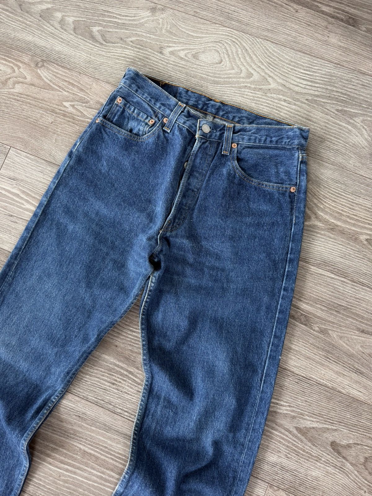 Levi's ‼️Vintage Levi’s Grey 501 Red Tab Denim Made in USA🇺🇸Jeans‼️ Size US 31 - 22 Thumbnail