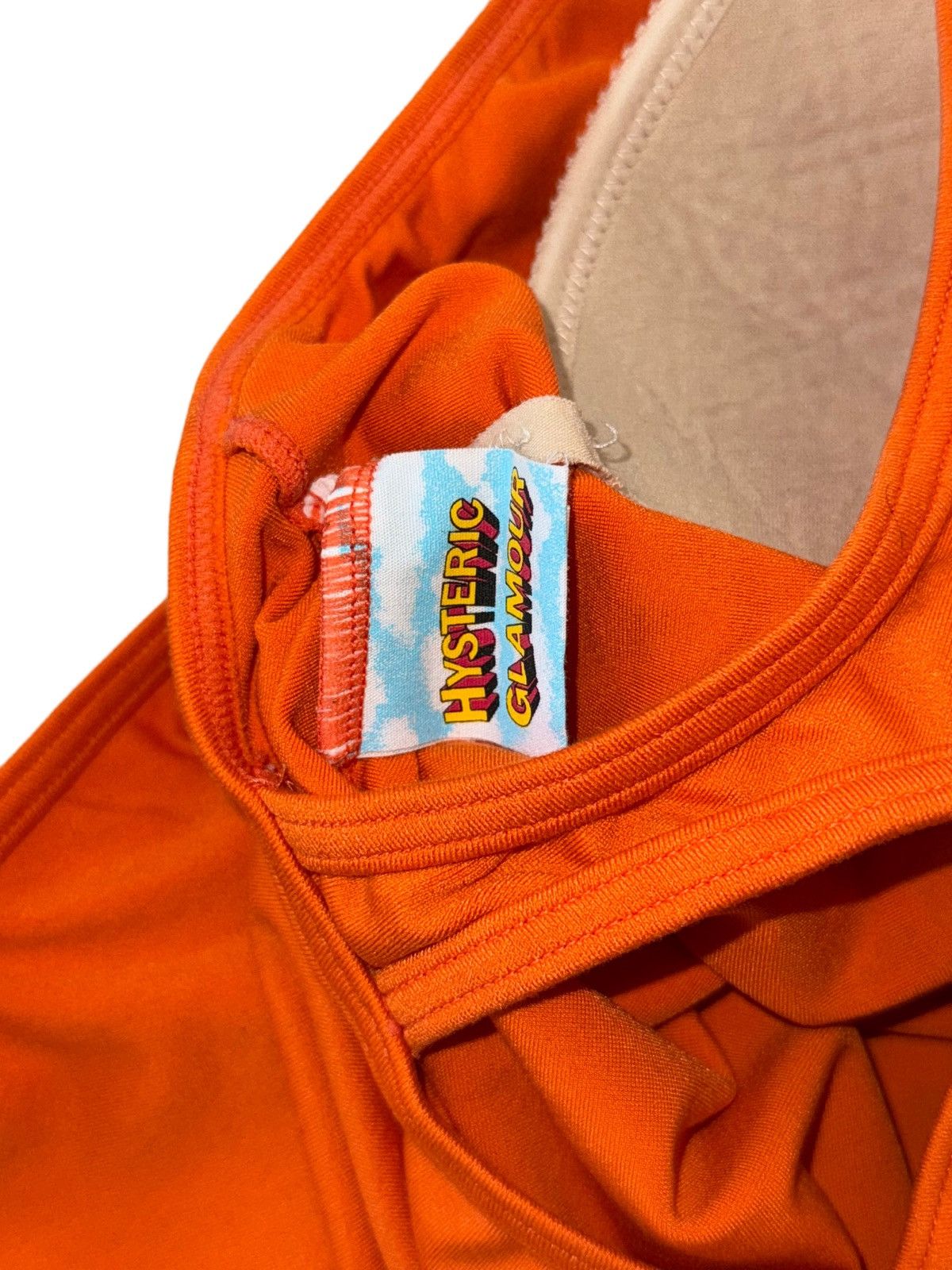 Hysteric Glamour Vintage Hysteric Glamour Orange Graphic One-Piece Swimsuit Size XS / US 0-2 / IT 36-38 - 4 Thumbnail