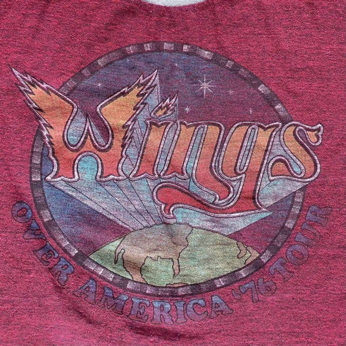 Band Tees × Vintage Vintage 1976 Wings Tour T Shirt Paul McCartney 