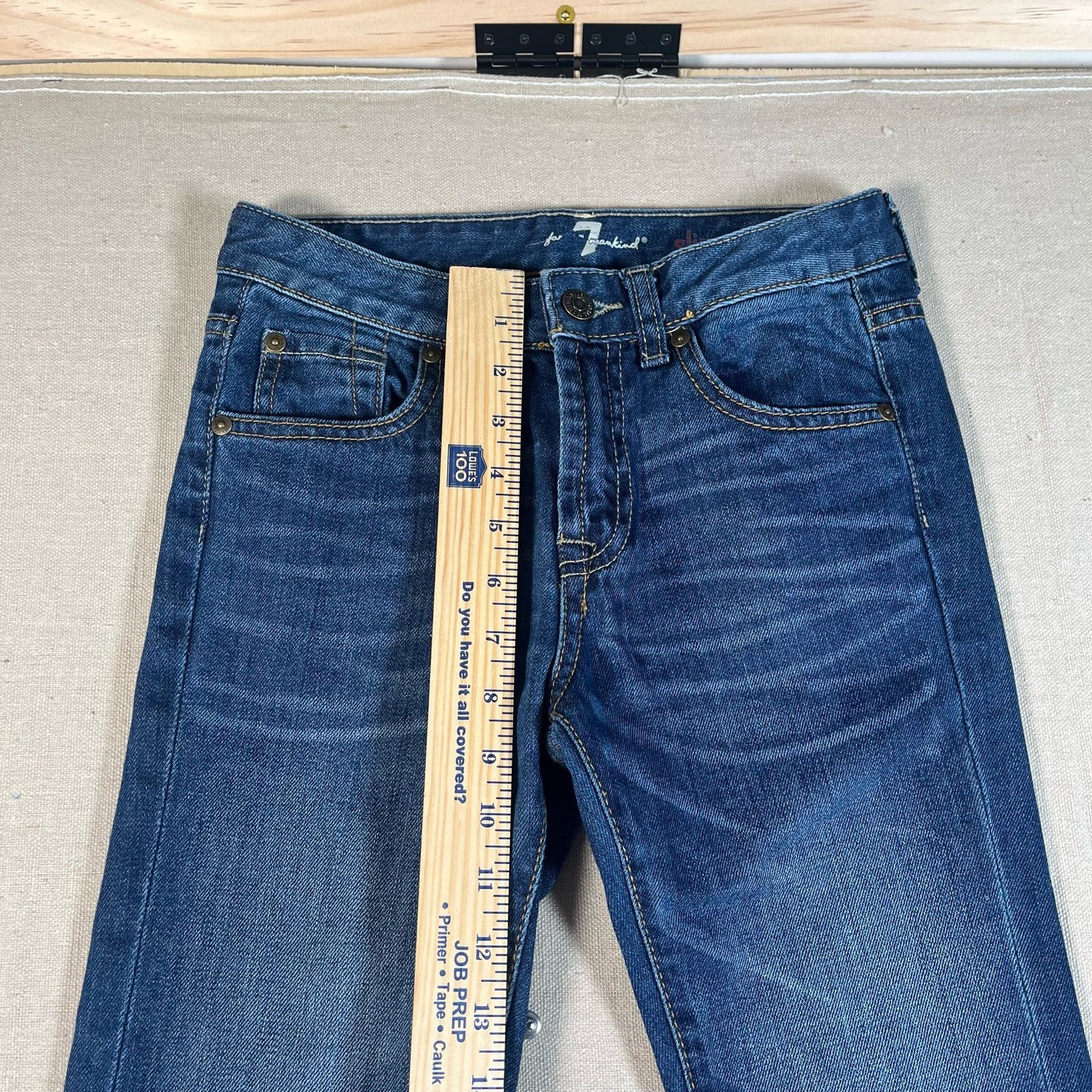 7 For All Mankind 7 For All Mankind Womens Slimmy Straight Denim Jeans Size 10 Size 32" / US 10 / IT 46 - 5 Thumbnail