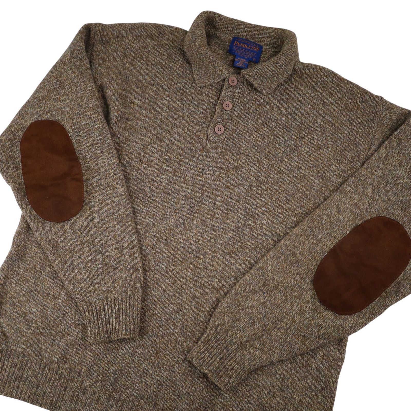 Pendleton Pendleton %100 Shetland Wool Knit Sweater Size US M / EU 48-50 / 2 - 2 Thumbnail