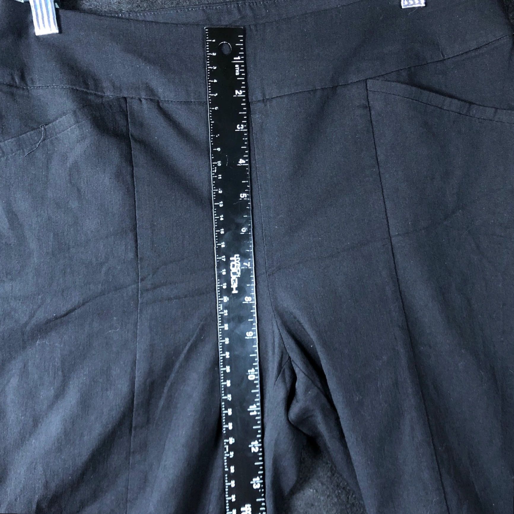 Vintage Chicos Womens Pants Black Mid Rise Pull On Ankle 0 Short Slimming Stretch Workwear Casual Business Womens Pants Size 30" / US 8 / IT 44 - 7 Thumbnail