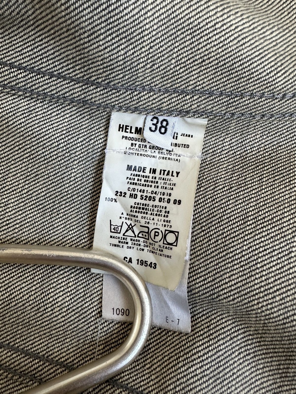 Helmut Lang Helmut Lang 1999 Vintage Denim Gray Jacket Women’s XS Size US XS / EU 42 / 0 - 12 Thumbnail