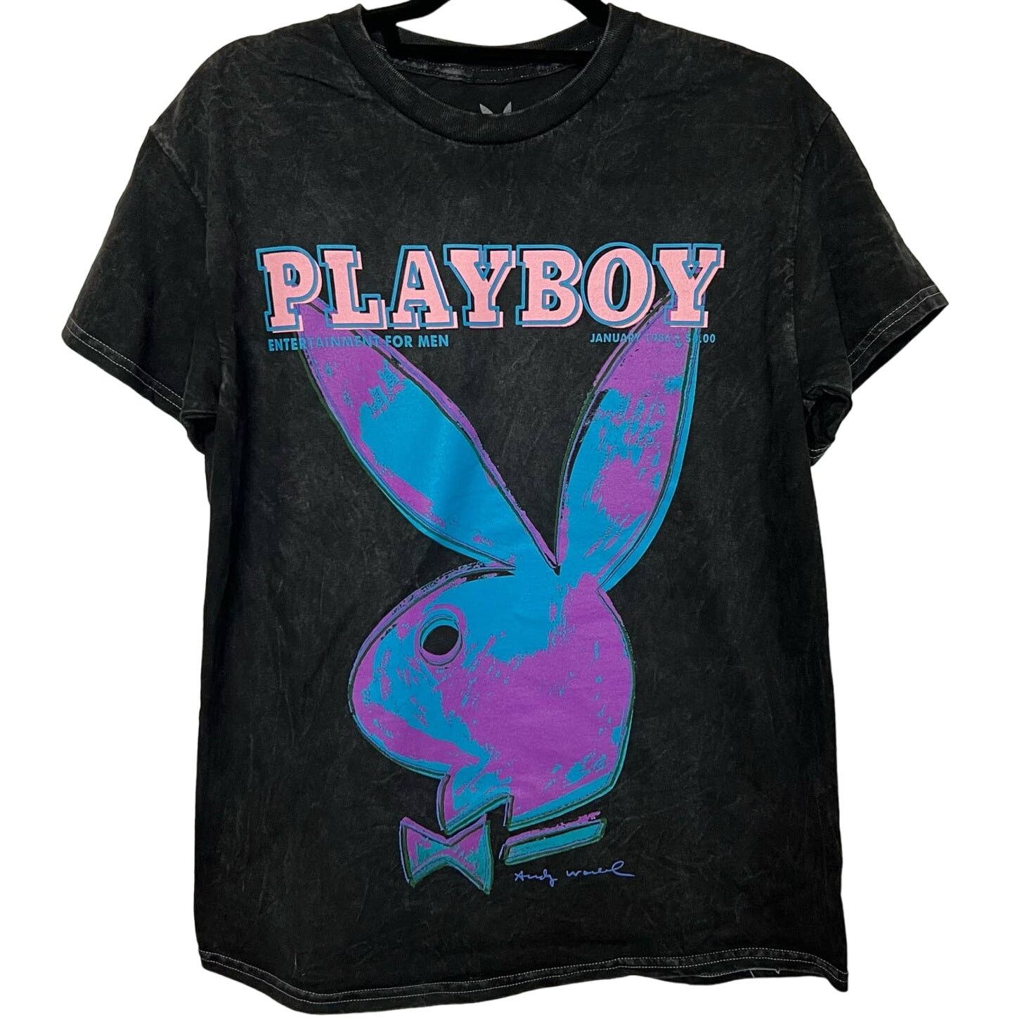Playboy Playboy Black Graphic Tee M Unisex Tiedye Bunny Licensed Size M / US 6-8 / IT 42-44 - 1 Thumbnail