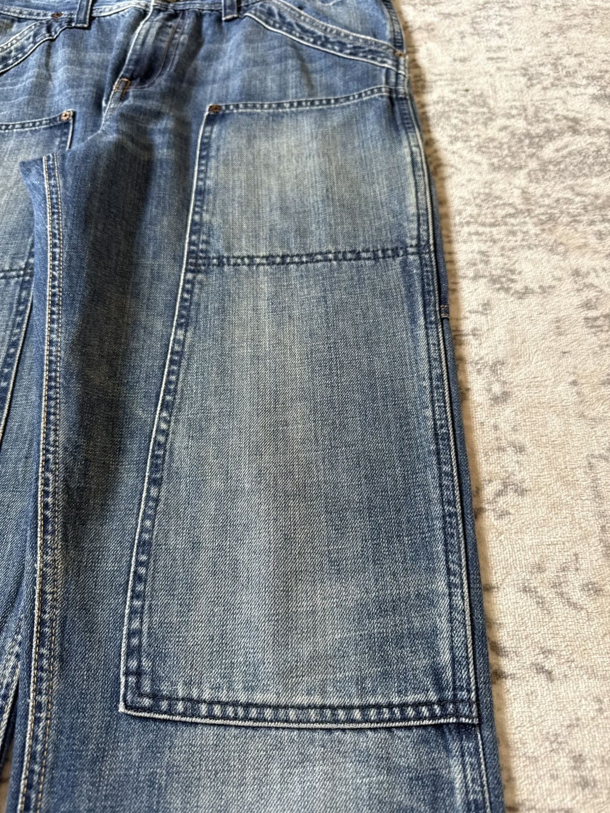 RRL Ralph Lauren Polo Ralph Lauren Double Knee Carpenters Denim Pants Size US 30 / EU 46 - 9 Thumbnail