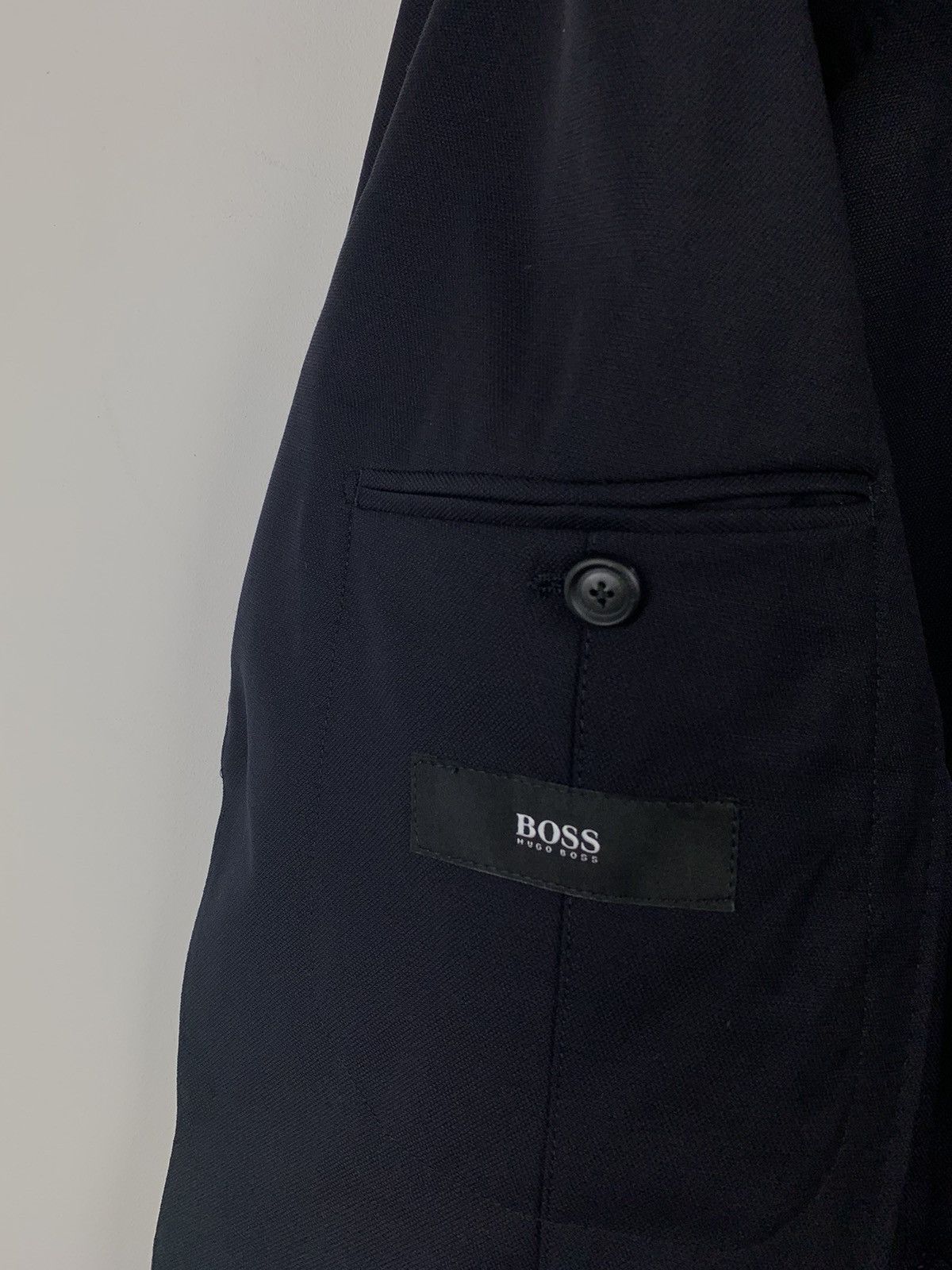 Designer × Hugo Boss Hugo Boss Wool Blazer 50 Size Size 40R - 8 Thumbnail