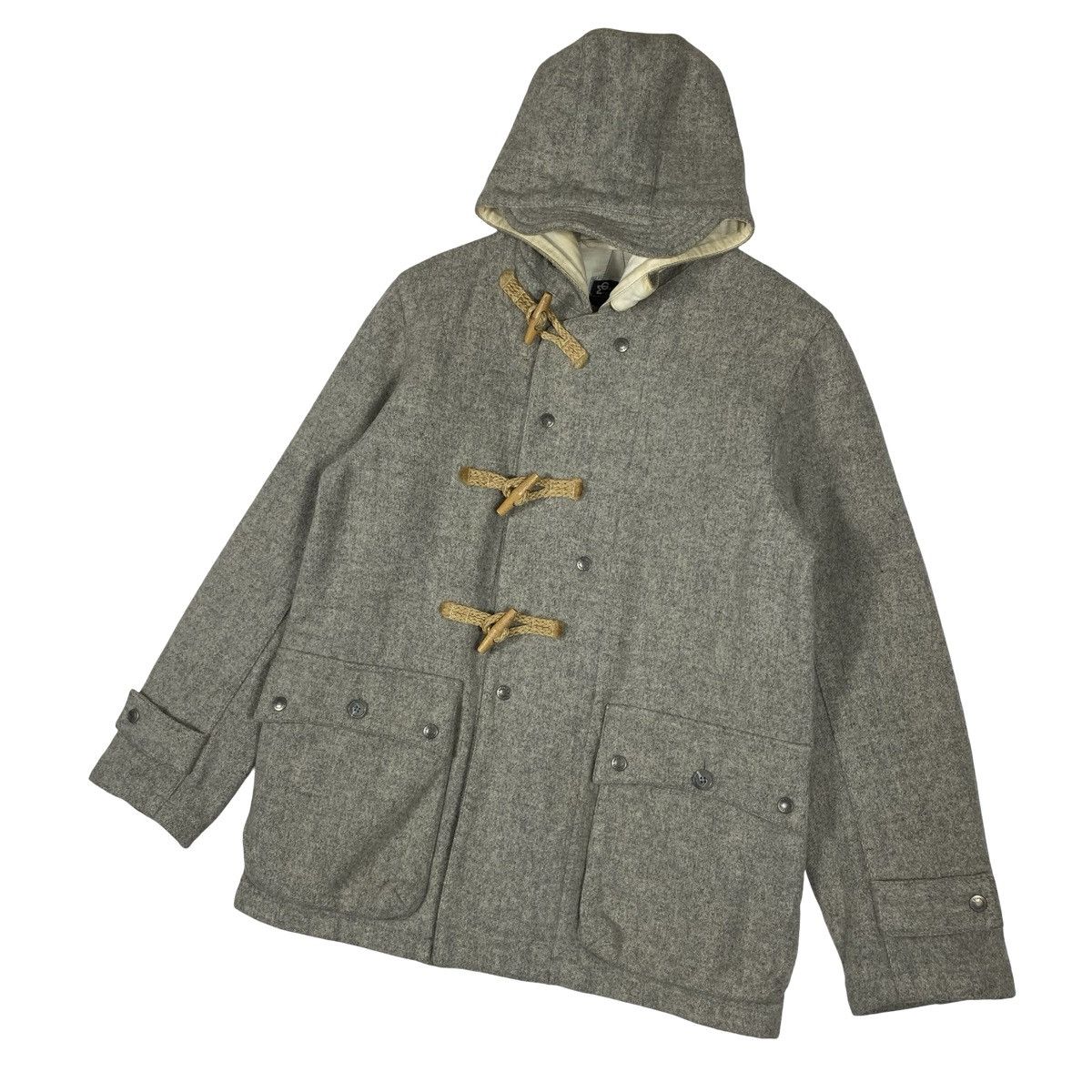 Engineered Garments Vintage Engineered Garments Wool Duffle Coat Grey Melange Size US M / EU 48-50 / 2 - 2 Thumbnail