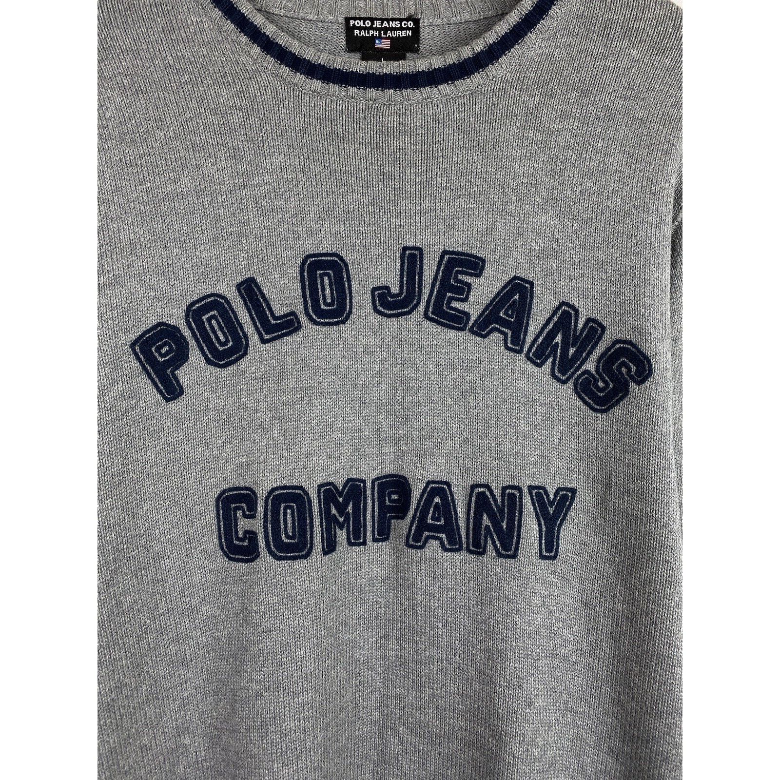 Ralph Lauren Polo Jeans Co Ralph Lauren vintage big logo sweater pullover Size US L / EU 52-54 / 3 - 7 Thumbnail