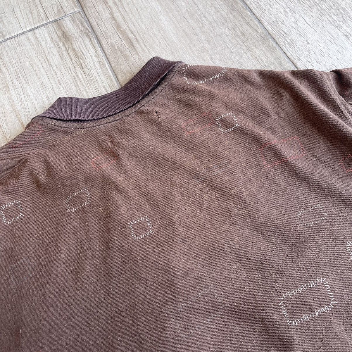 Undercover SS2003 'Scab' Stitch Quarter Zip Polo Shirt Size US L / EU 52-54 / 3 - 7 Thumbnail