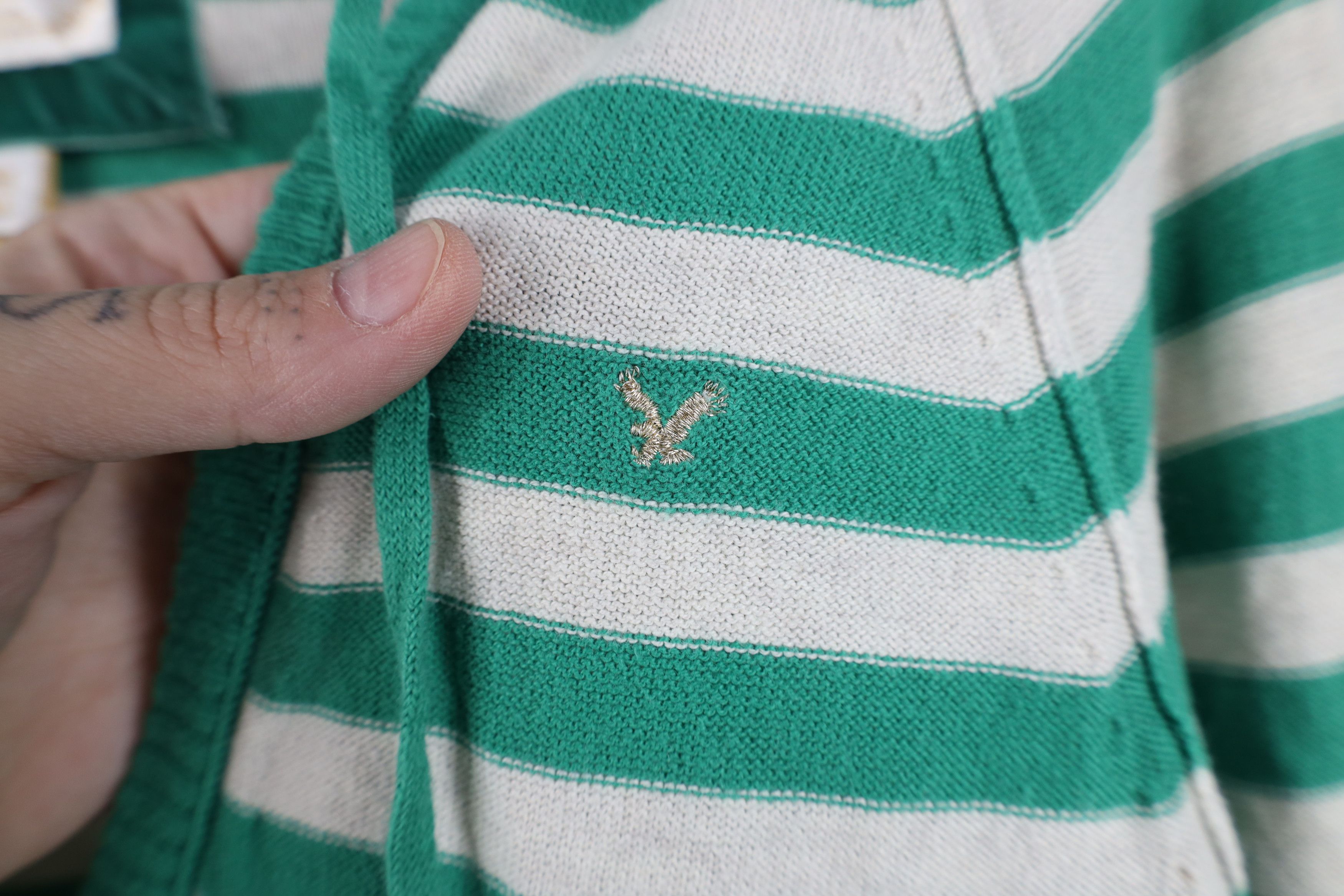 American Eagle Outfitters Vintage 90s Y2K American Eagle Outfitters Hooded Sweater Size M / US 6-8 / IT 42-44 - 4 Thumbnail