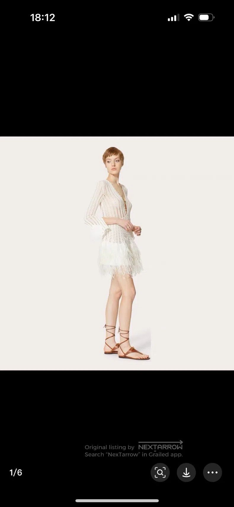 Valentino Valentino White openwork dress Size M / US 6-8 / IT 42-44 - 8 Thumbnail