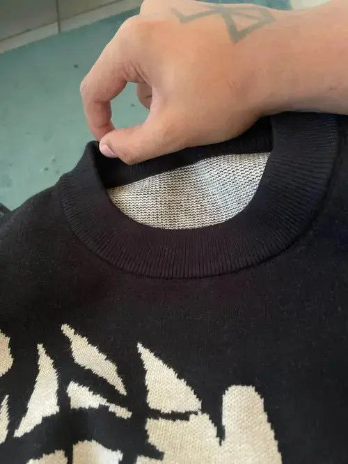 VIBE Knitted Sweater men Gothic portrait Print Size US M / EU 48-50 / 2 - 3 Thumbnail