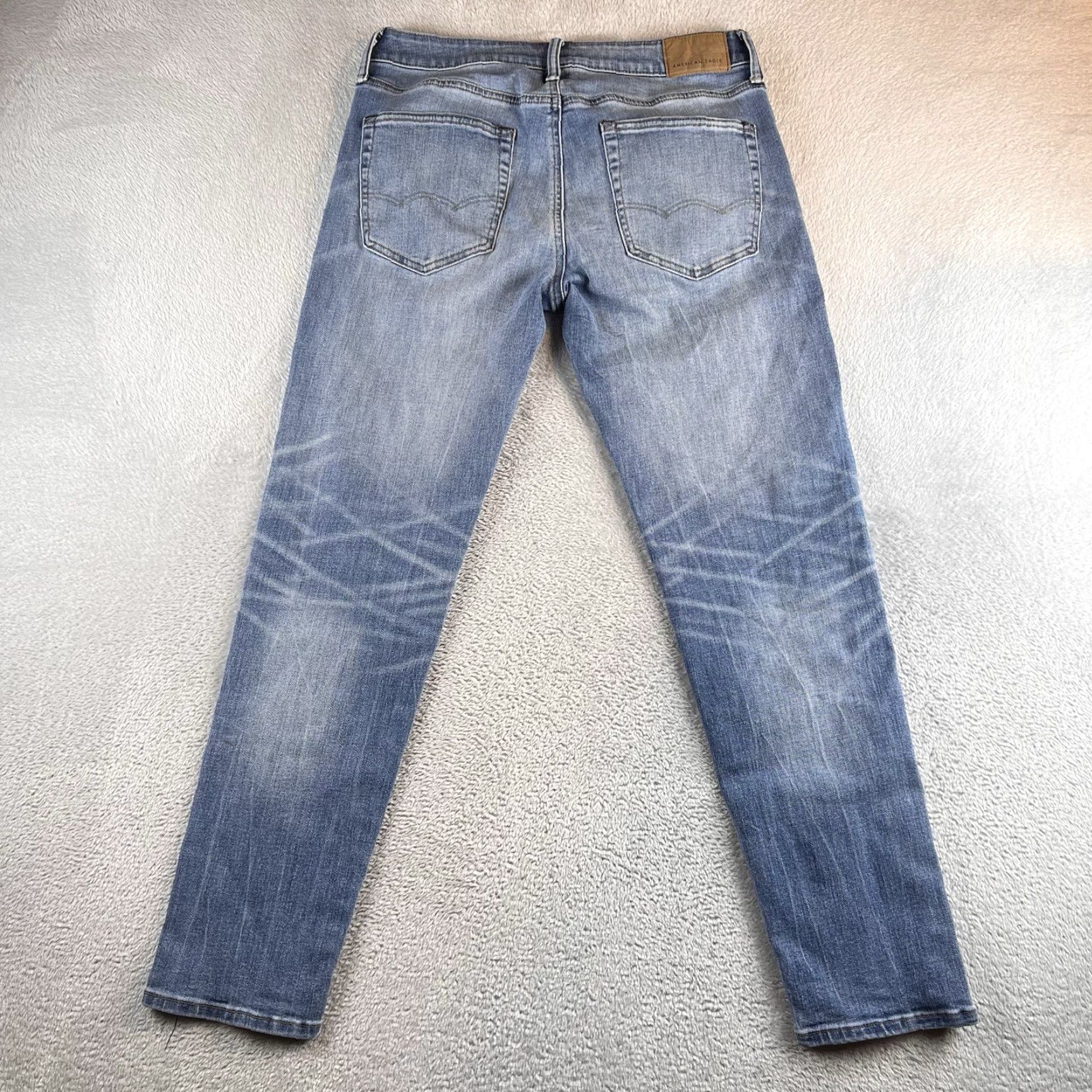 American Eagle Outfitters American Eagle Outfitters Air Flex+ Jeans Athletic Blue Denim 31x32 Men Straight Jeans Size US 31 - 2 Thumbnail