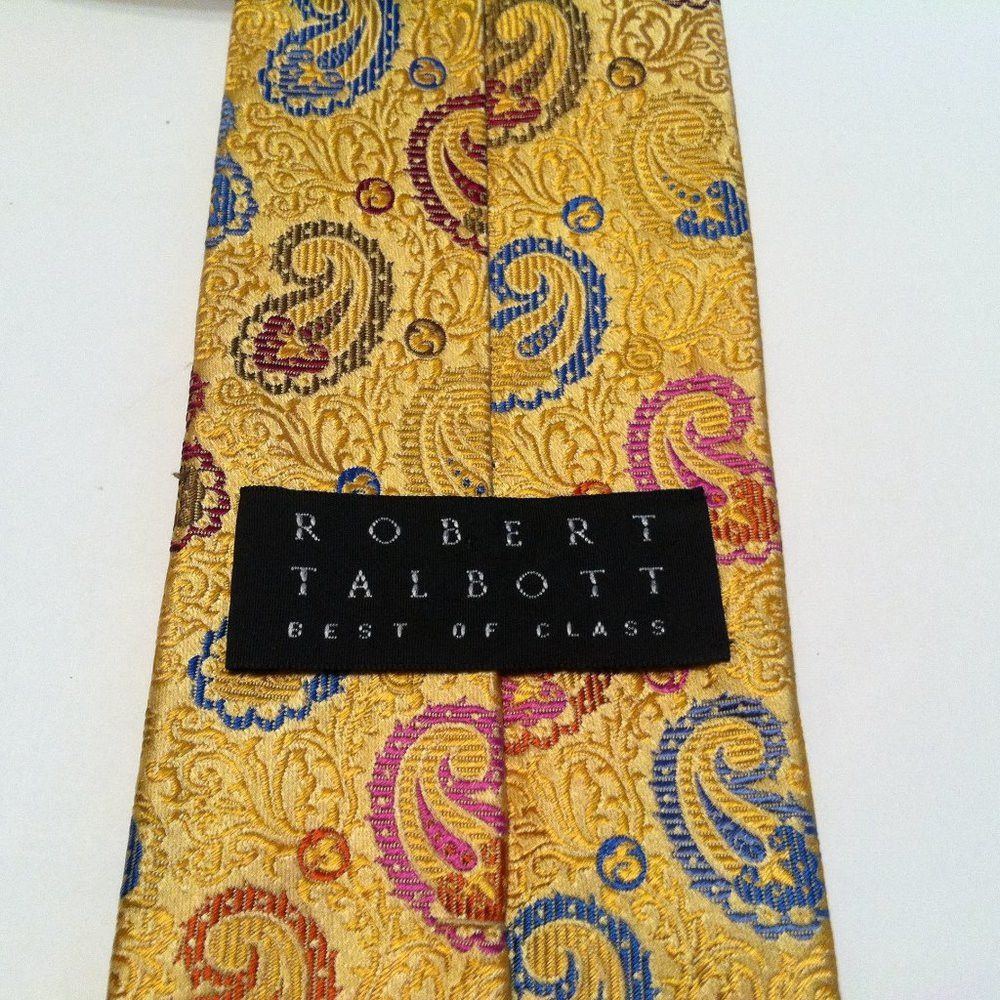 Robert Talbott ROBERT TALBOTT BEST OF CLASS MENS NEW SILK TIE WIDTH: 3 1/2" Size ONE SIZE - 4 Thumbnail