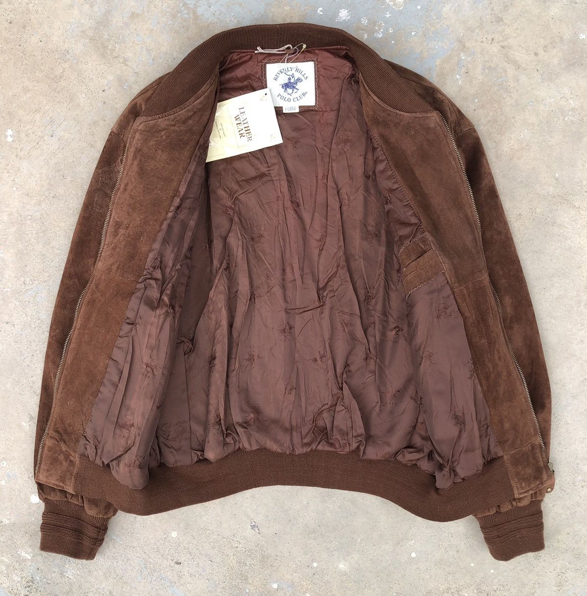 Beverly Hills Polo Club Vintage Beverly Hills Polo Club Suede Leather Bomber Jacket Size US L / EU 52-54 / 3 - 4 Thumbnail