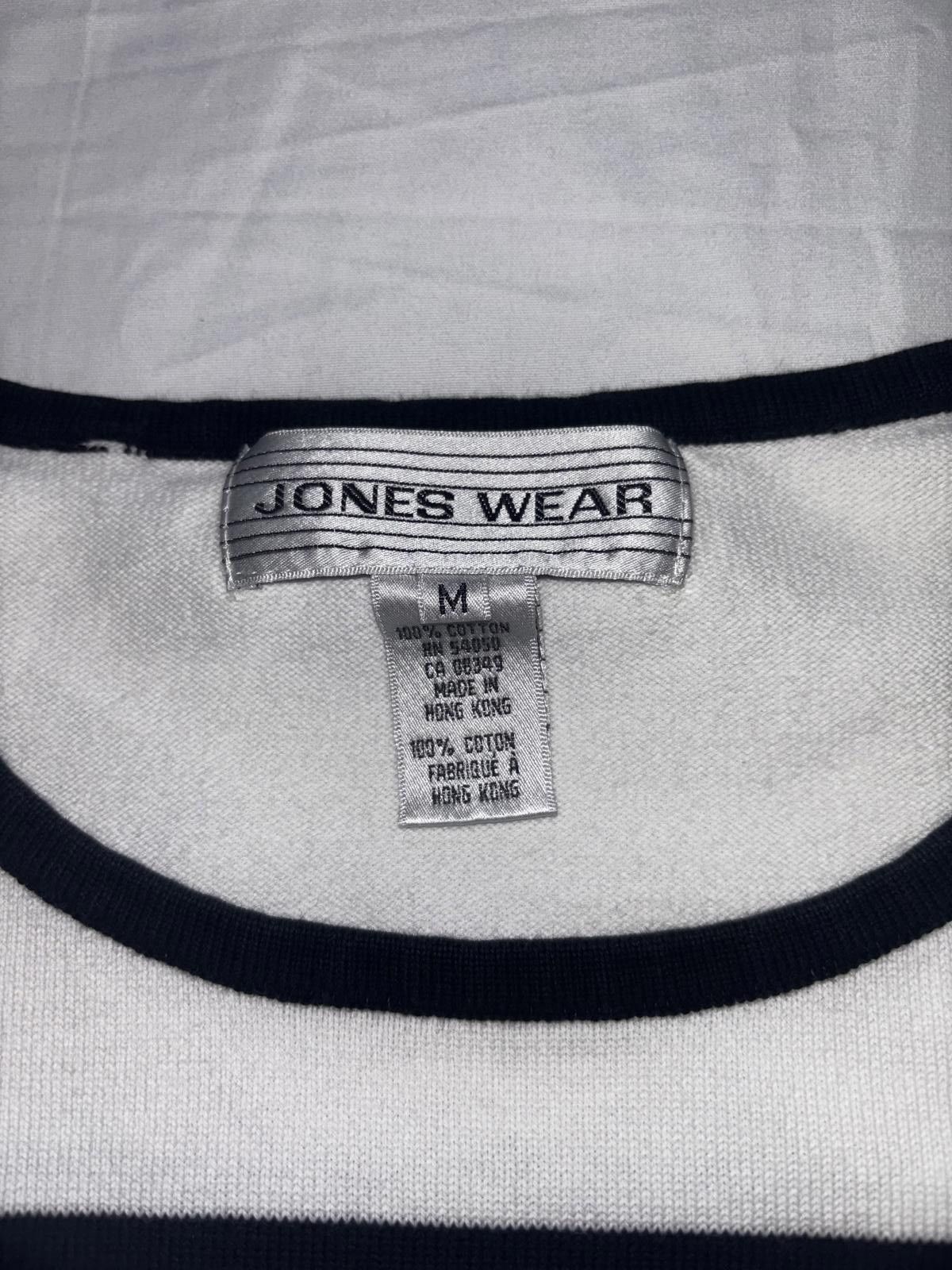 Designer Jones Wear Vintage Stylish Striped Sleeveless Top Size M / US 6-8 / IT 42-44 - 2 Thumbnail
