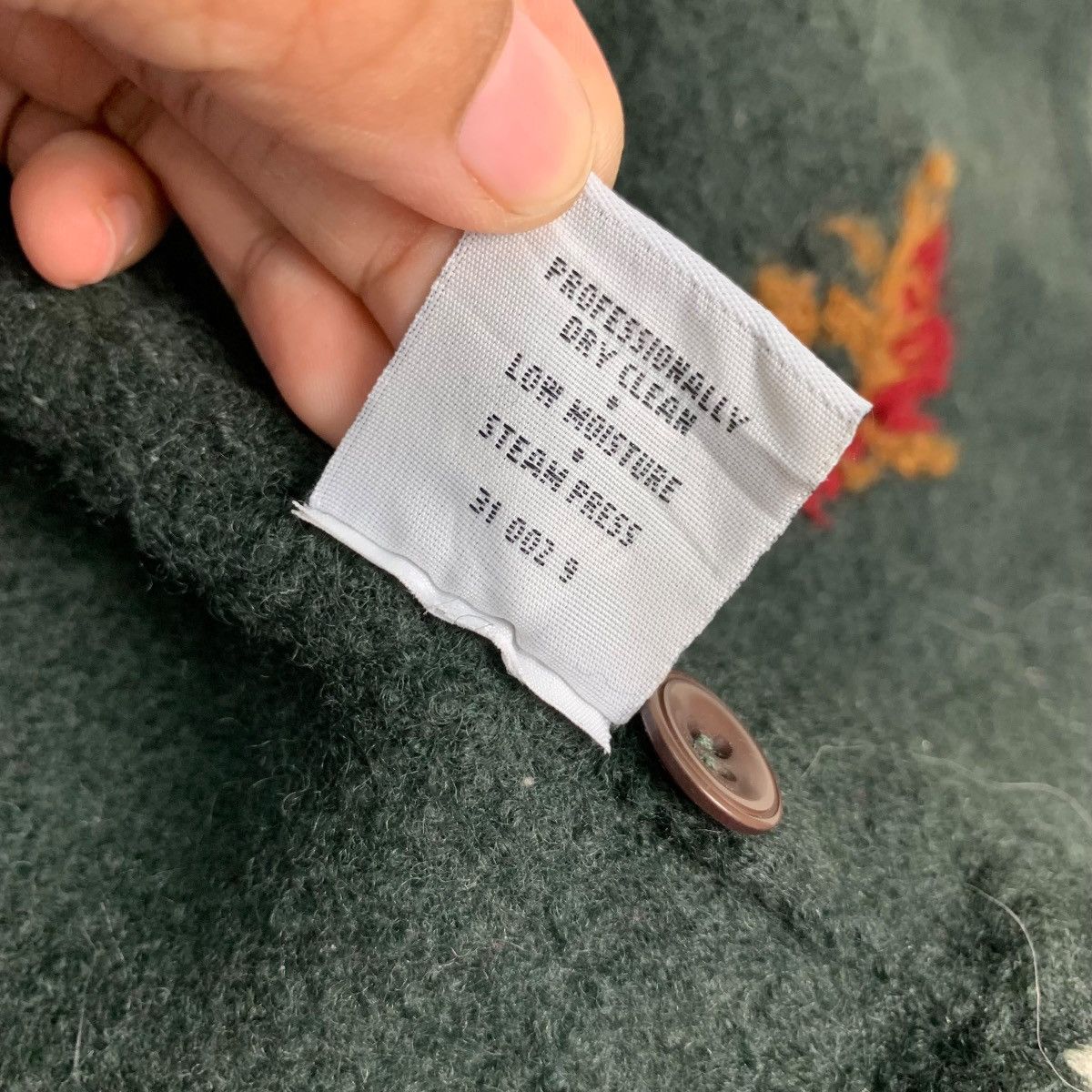 Pendleton PENDLETON Embroidery Logo Dark Green Wool Jacket #1081-C49 Size XL / US 12-14 / IT 48-50 - 19 Thumbnail