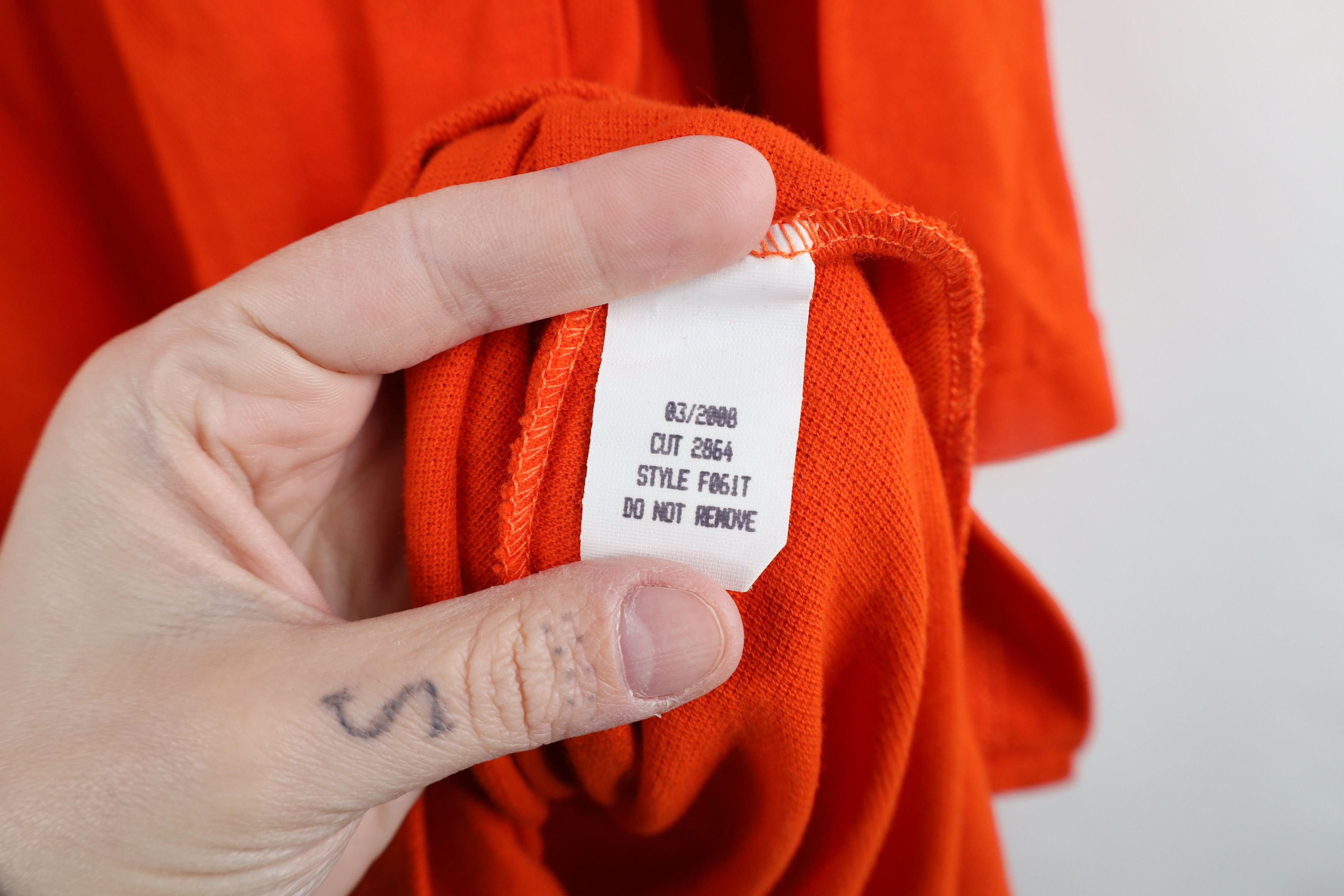Vintage Tyndale FR Flame Resistant Work Henley T-Shirt Orange USA Size US XXL / EU 58 / 5 - 10 Thumbnail
