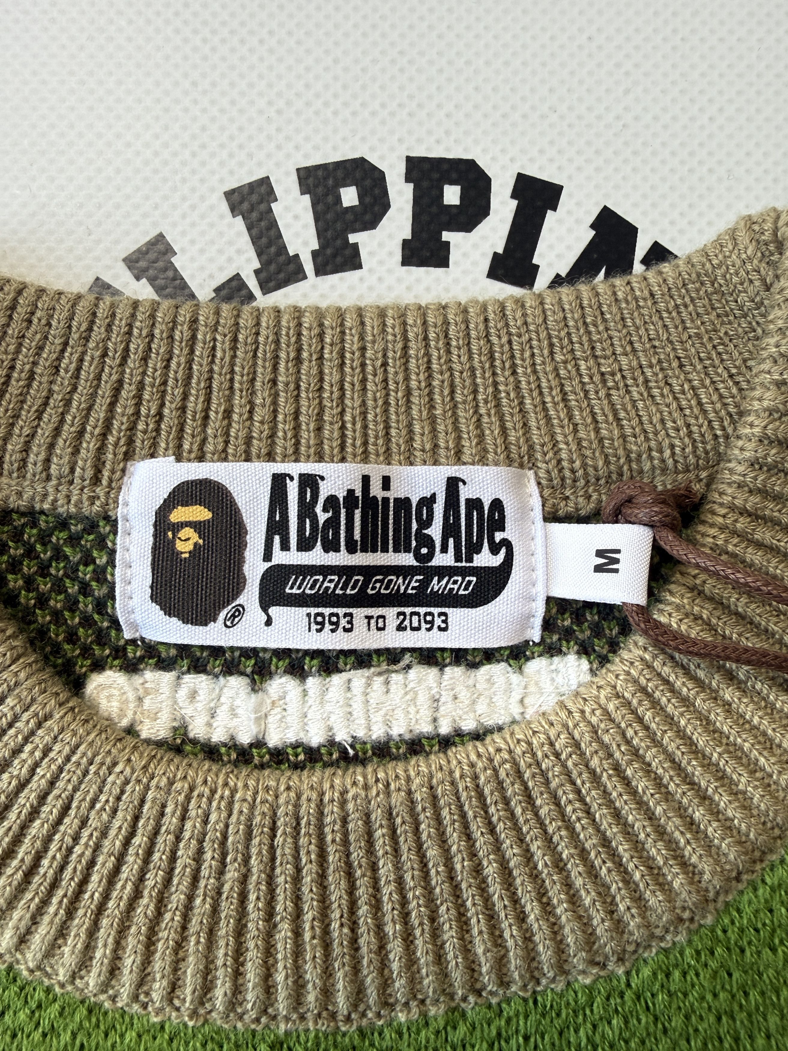 Bape BAPE MEGA ABC CAMO KNIT CREWNECK SWEATSHIRT Size US M / EU 48-50 / 2 - 9 Thumbnail
