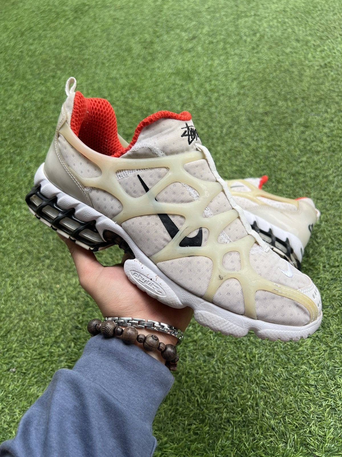 Nike × Stussy Nike x Stussy Air Kukini Spiridon Cage 2 Stussy White Size US 9 / EU 42 - 1 Thumbnail