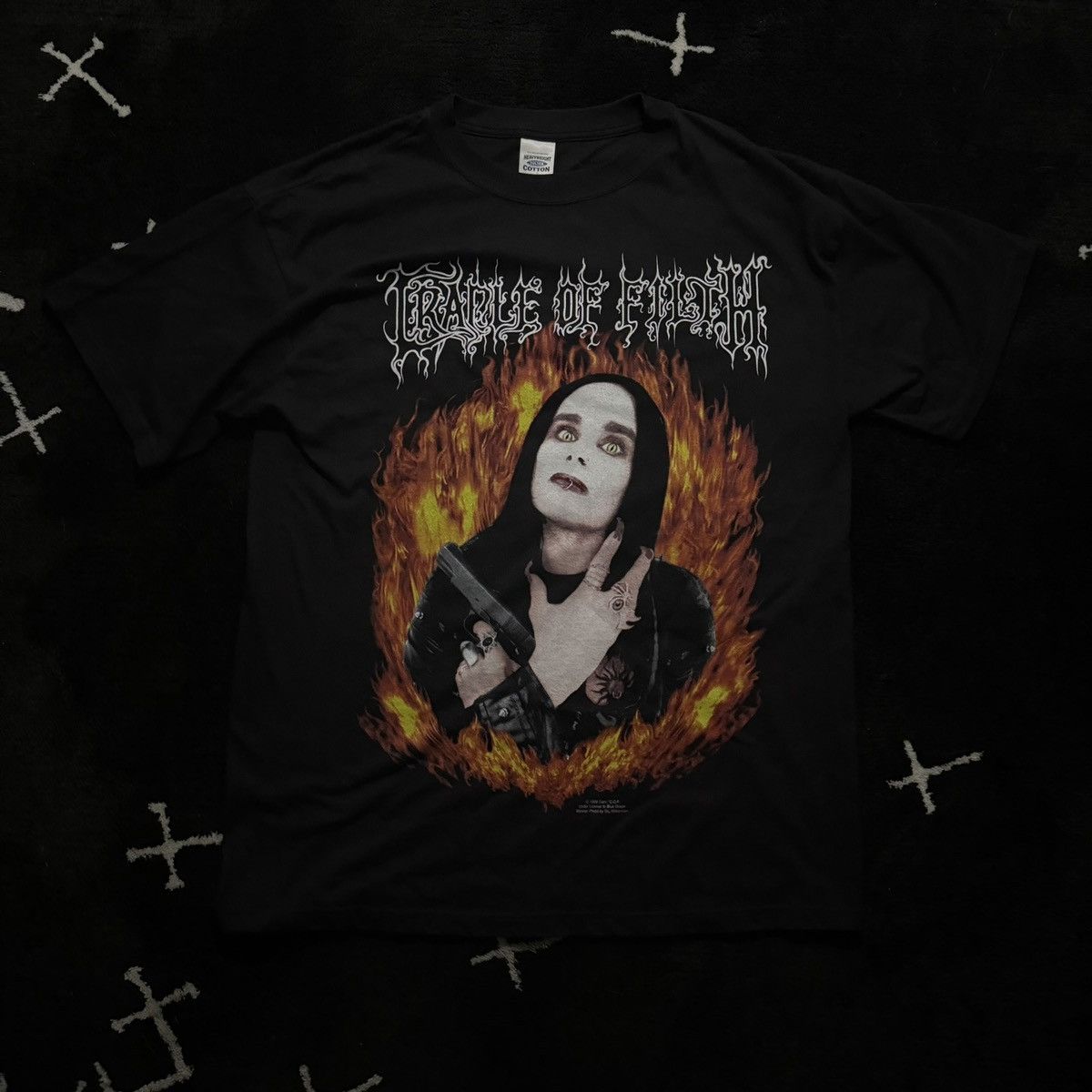 Vintage Cradle of Filth - “Wanker” T Shirt Size US XL / EU 56 / 4 - 1 Thumbnail